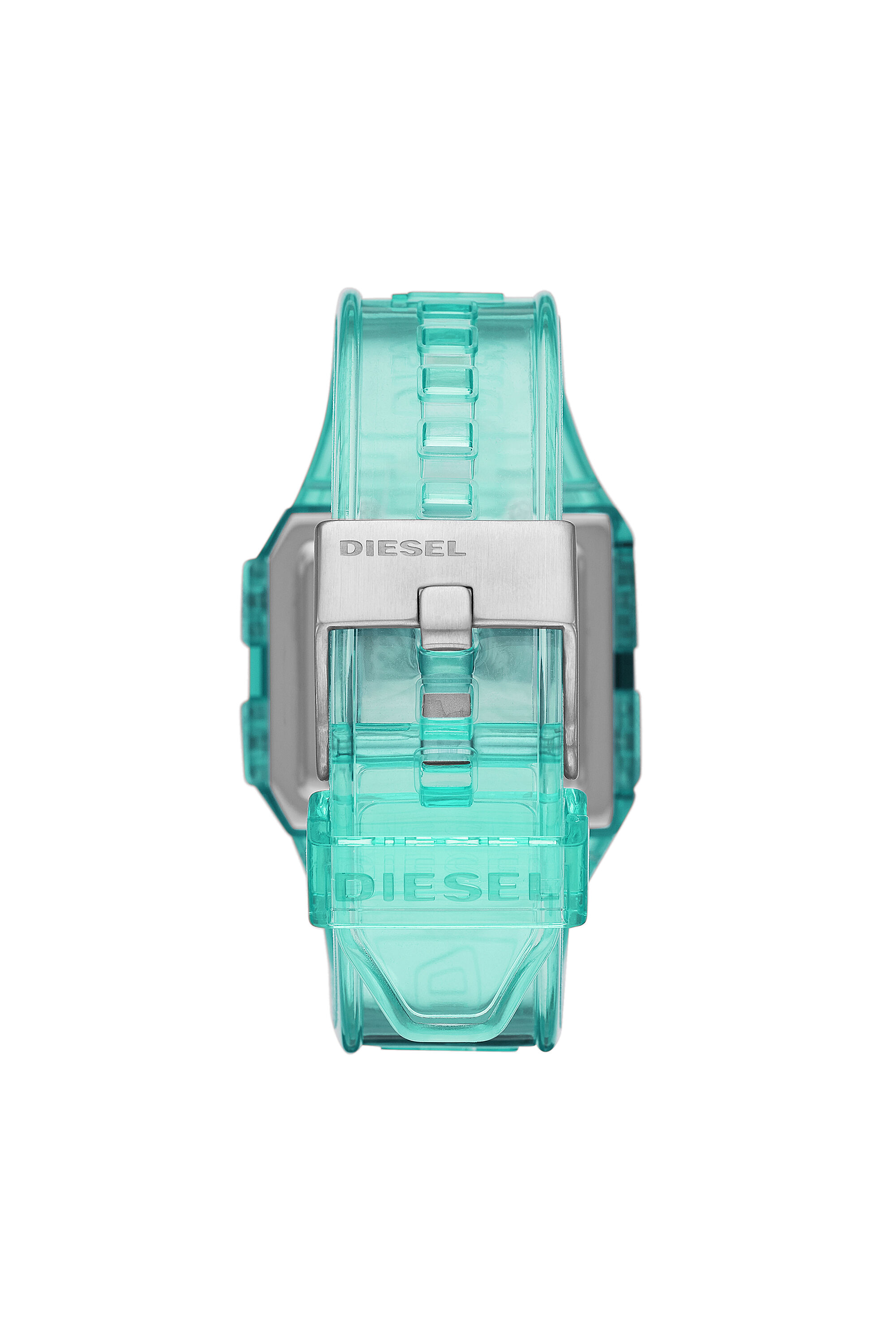 Diesel - DZ1921, Unisex Chopped Digital Millennial Mint Transparent Watch in Blue - Image 2