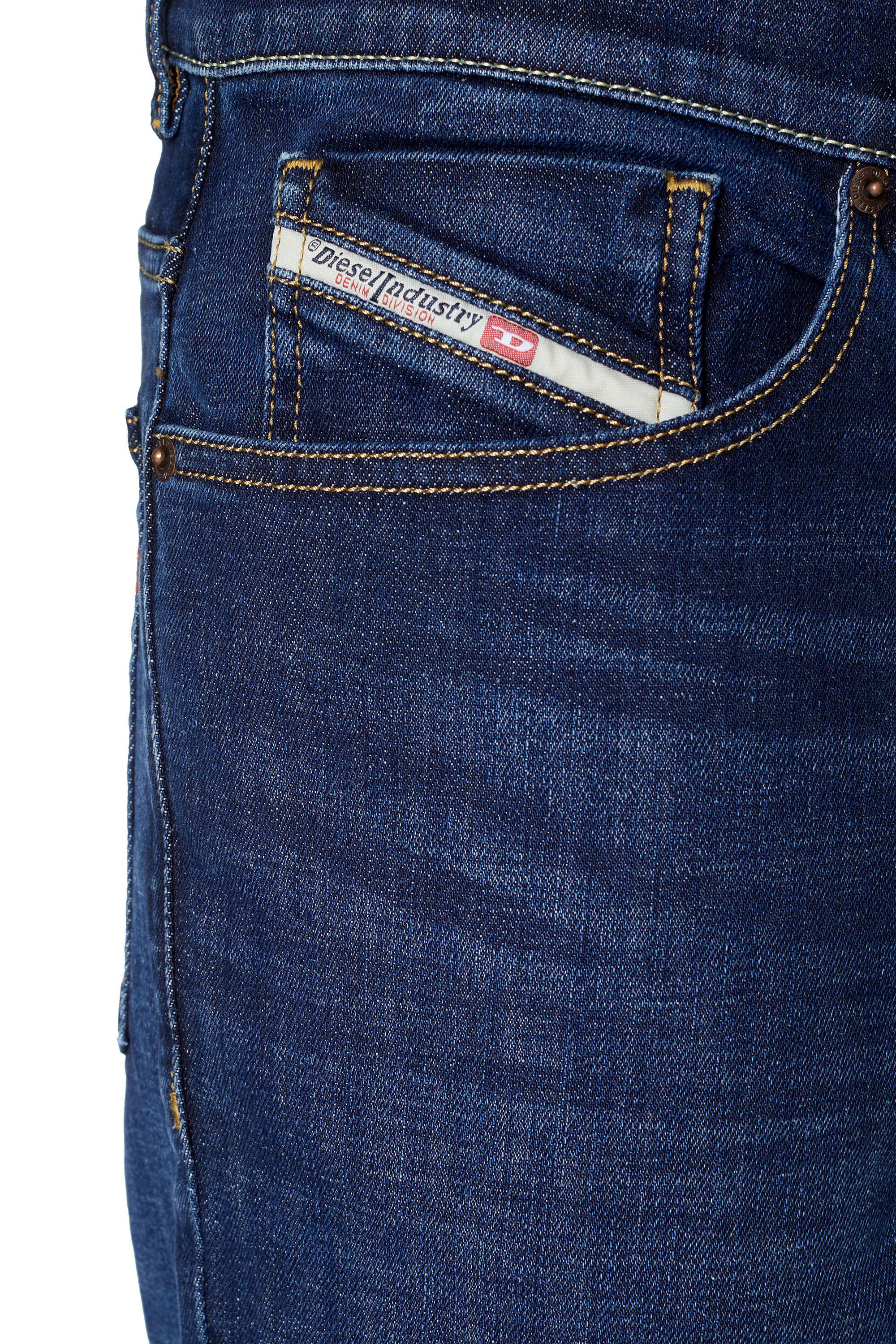Diesel - Man Tapered Jeans 2005 D-Fining 09B90, Dark Blue - Image 6