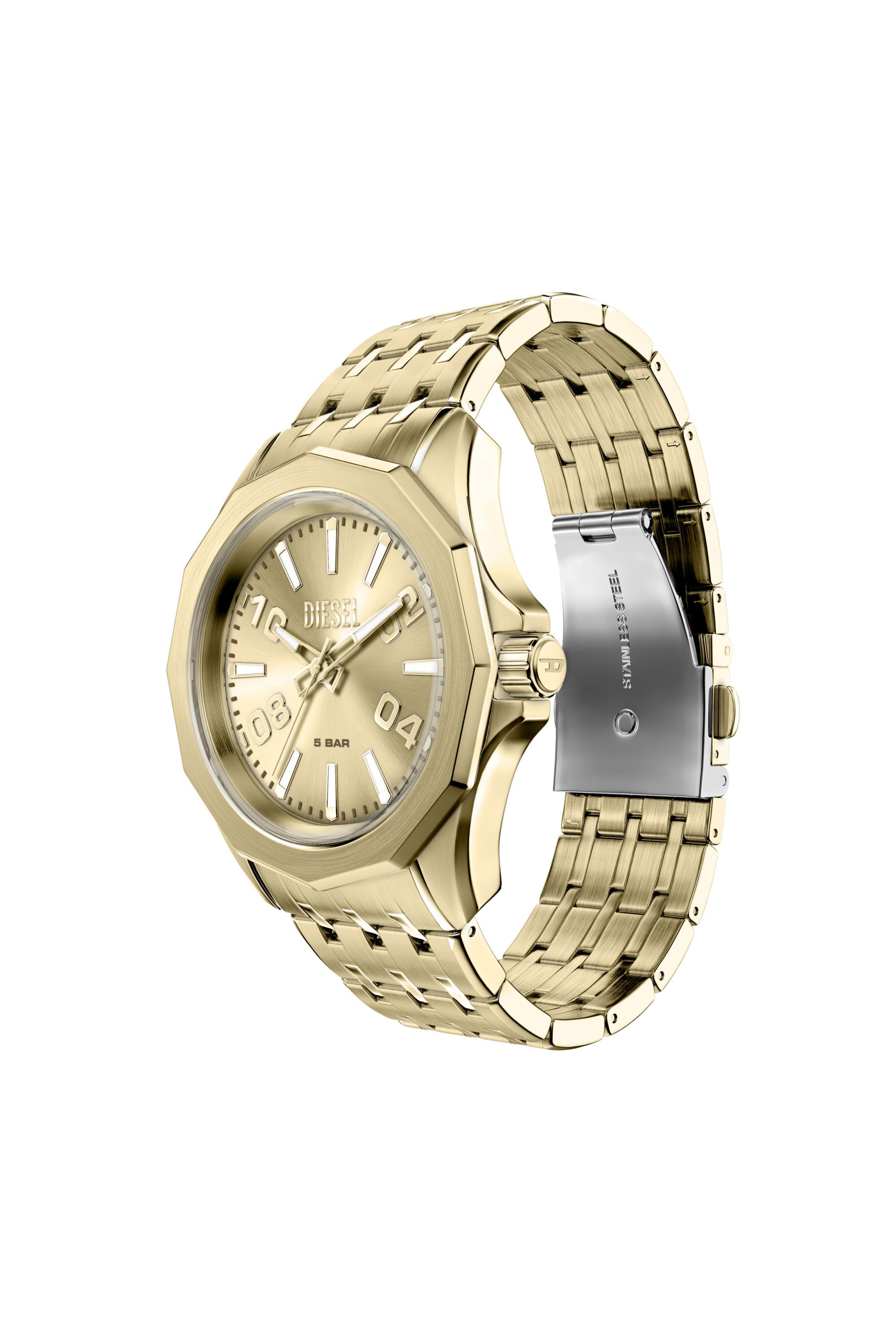 Diesel - DZ2239 WATCH, Man's Stinger gold-tone stainless steel watch in Gold - 4