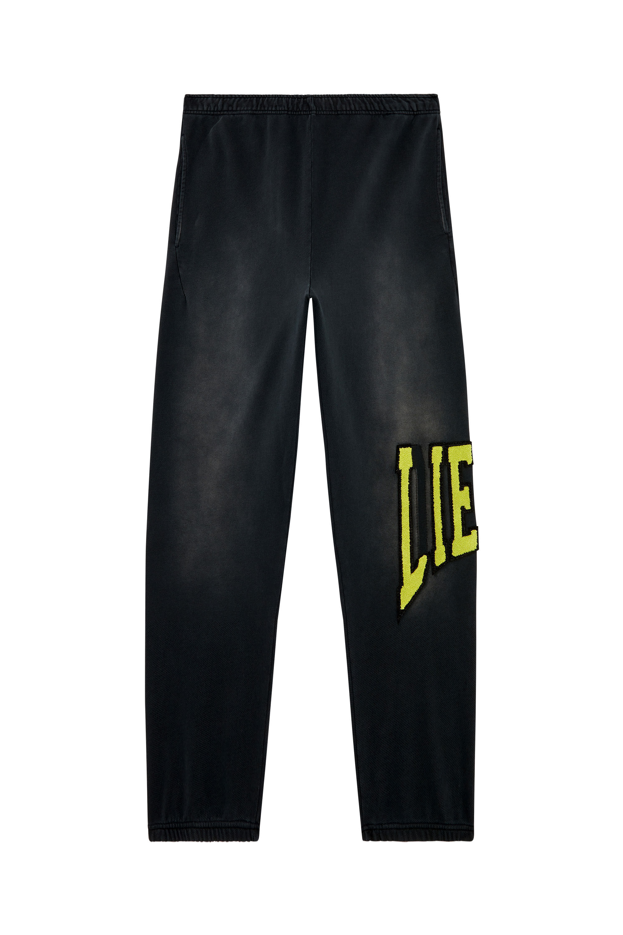 Diesel - P-MARCHI, Man College track pants with LIES patches in Black - Image 2