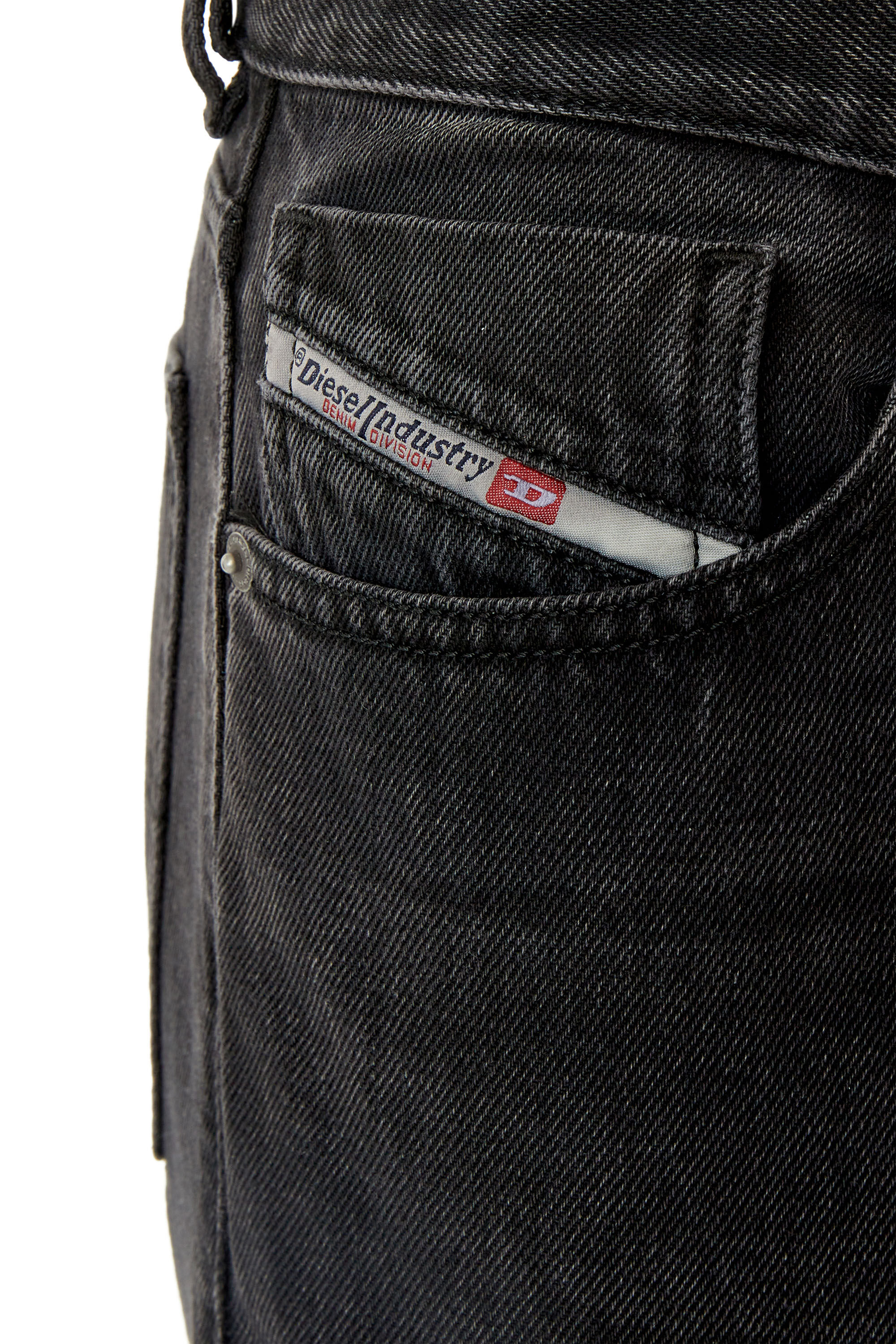Diesel - Straight Jeans 1995 D-Sark 09B88, Black/Dark grey - Image 5