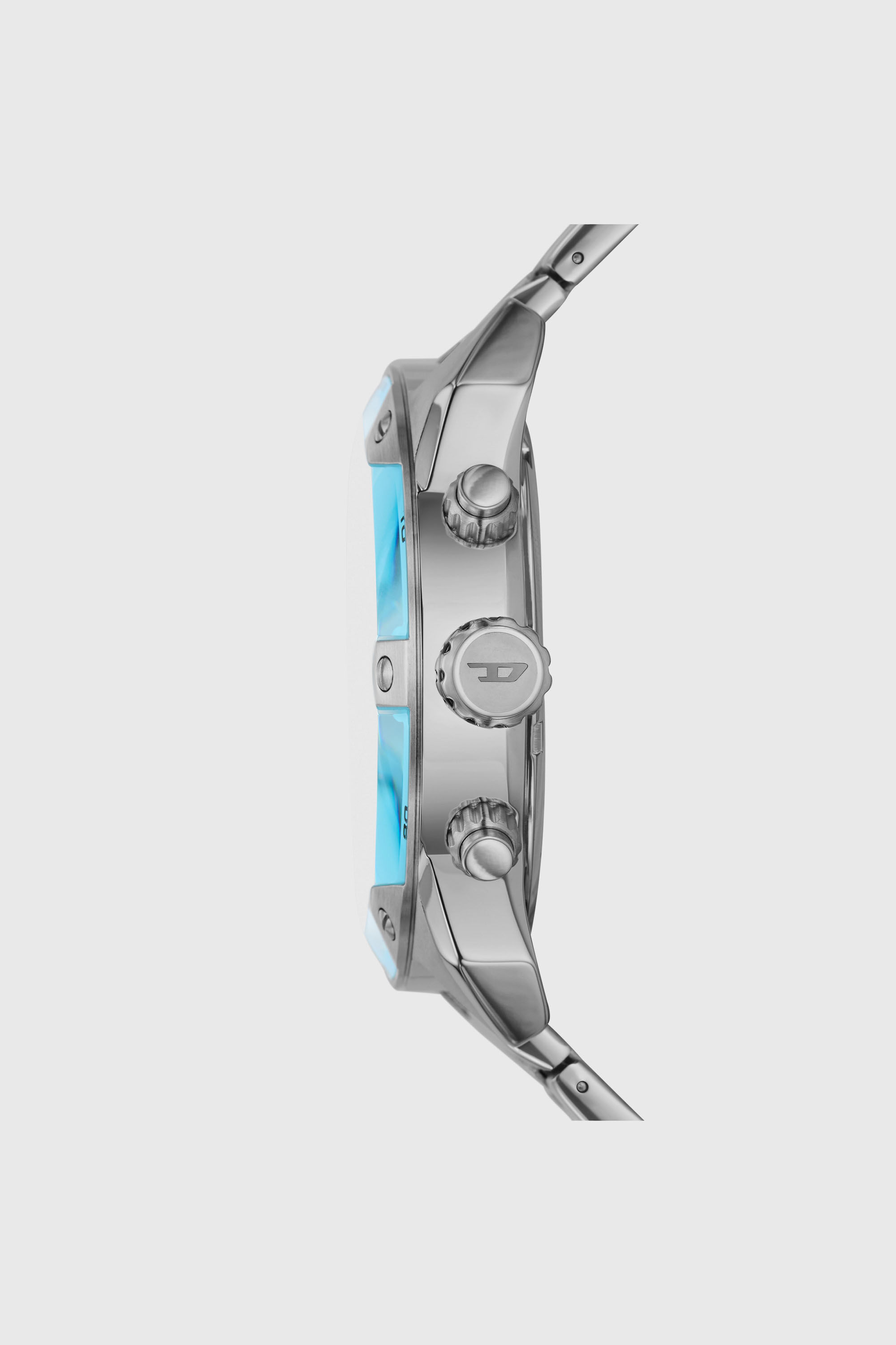 Diesel - DZ4655, Man's Spiked chronograph stainless steel watch in Silver - 3