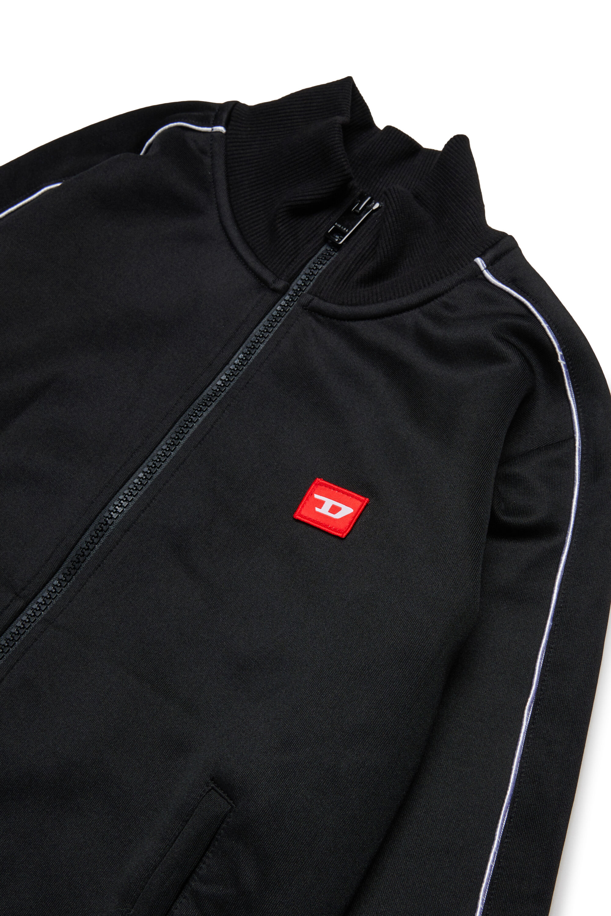 Diesel - SLOCKD, Man's Zip-up sweatshirt in Black - 3