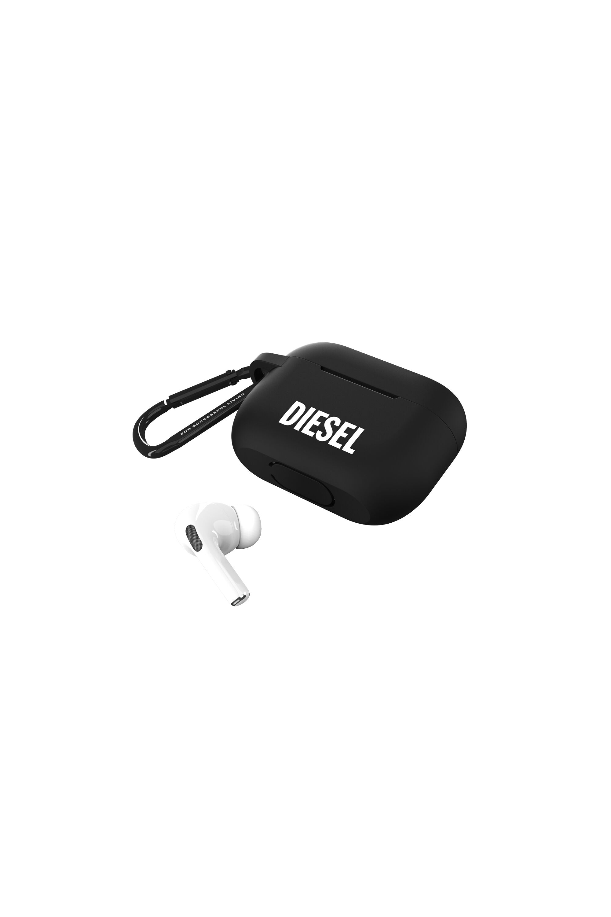 Diesel - 45835 AIRPOD CASE, Unisex Airpod case silicone  for AirPods pro in Black - Image 4