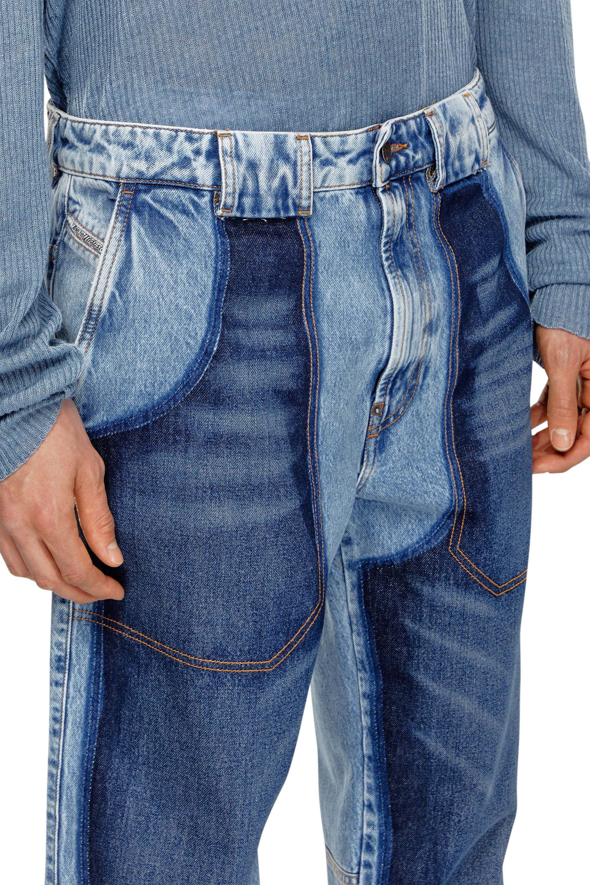 Diesel - Man Tapered Jeans D-P-5-D 0GHAW, Light Blue - Image 4