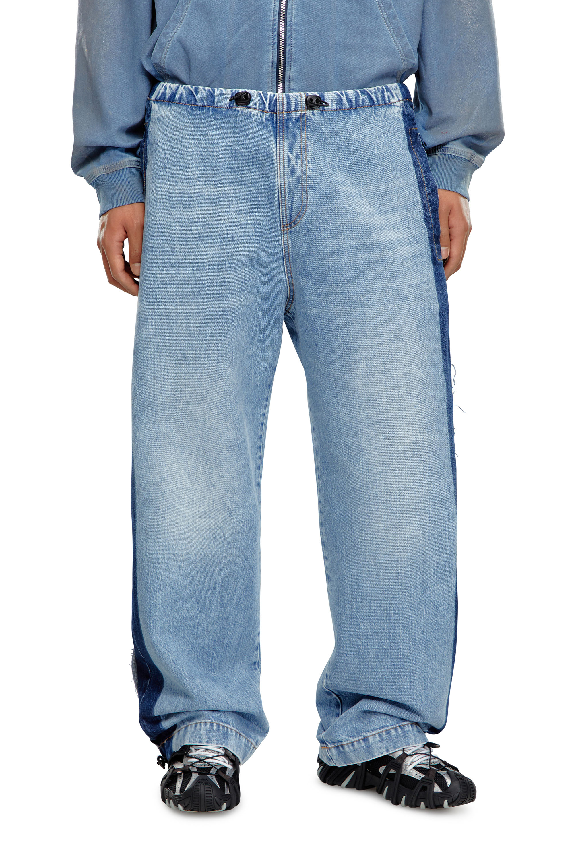 Diesel - Man Straight Jeans D-Martial 0GHAC, Light Blue - Image 2
