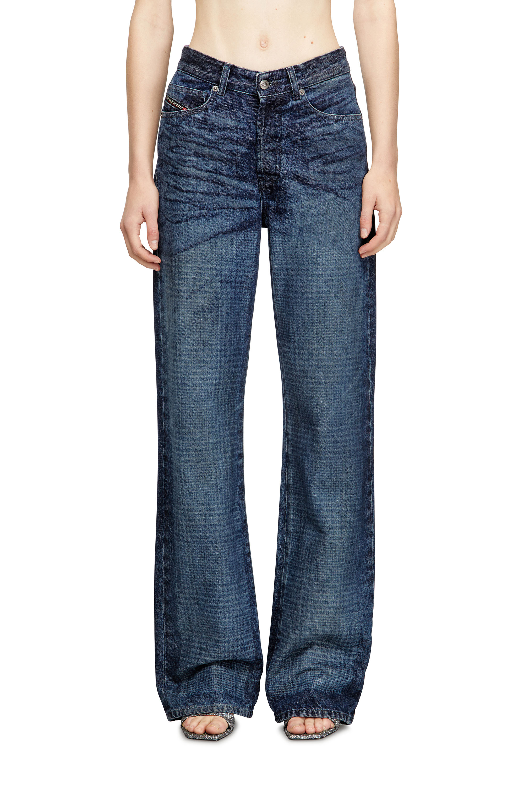 Diesel - Woman's Regular Jeans 1971 D-Sent 007CV, Dark Blue - 1