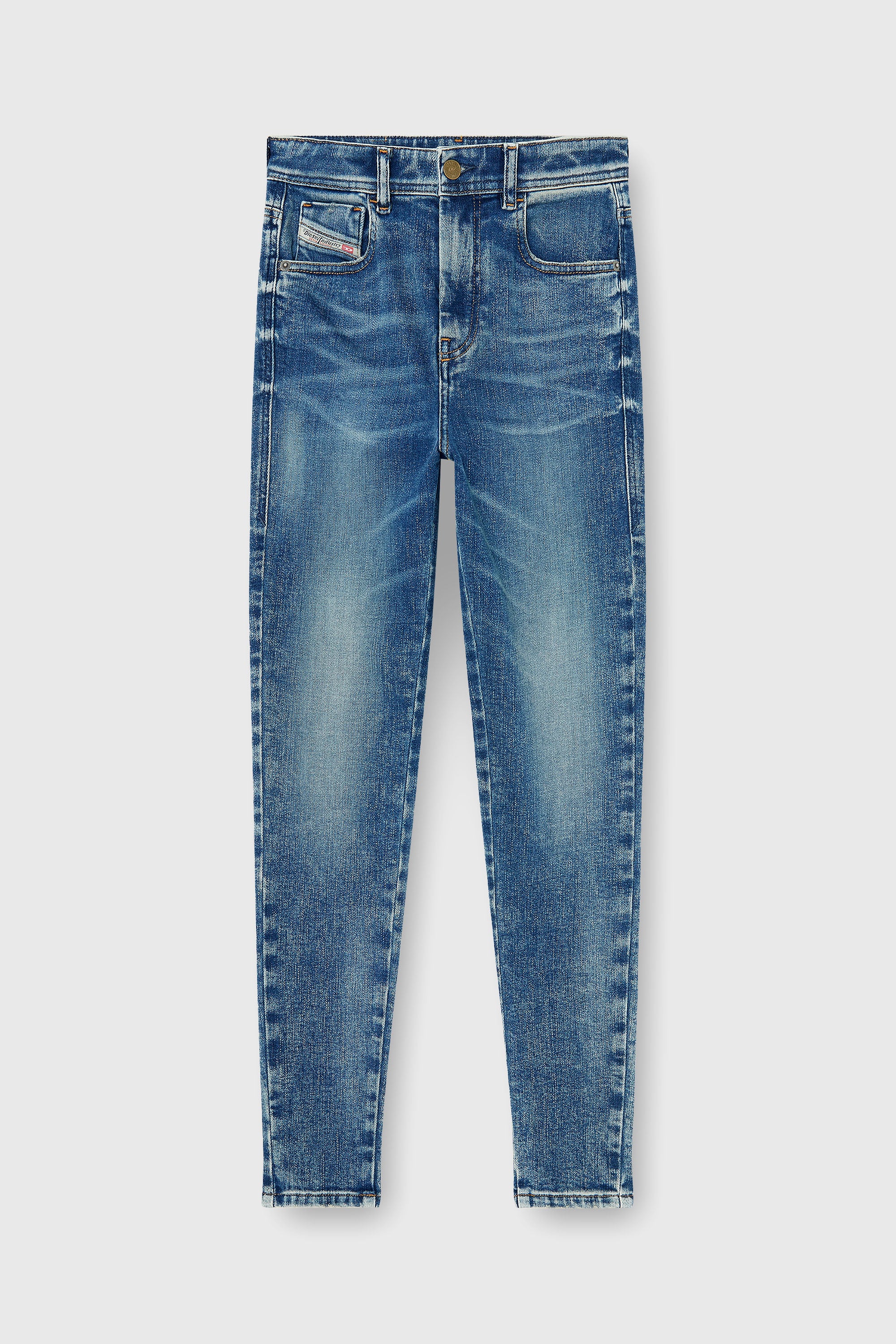 Diesel - Woman's Skinny Jeans 1984 Slandy-High 09P72, Medium blue - 2