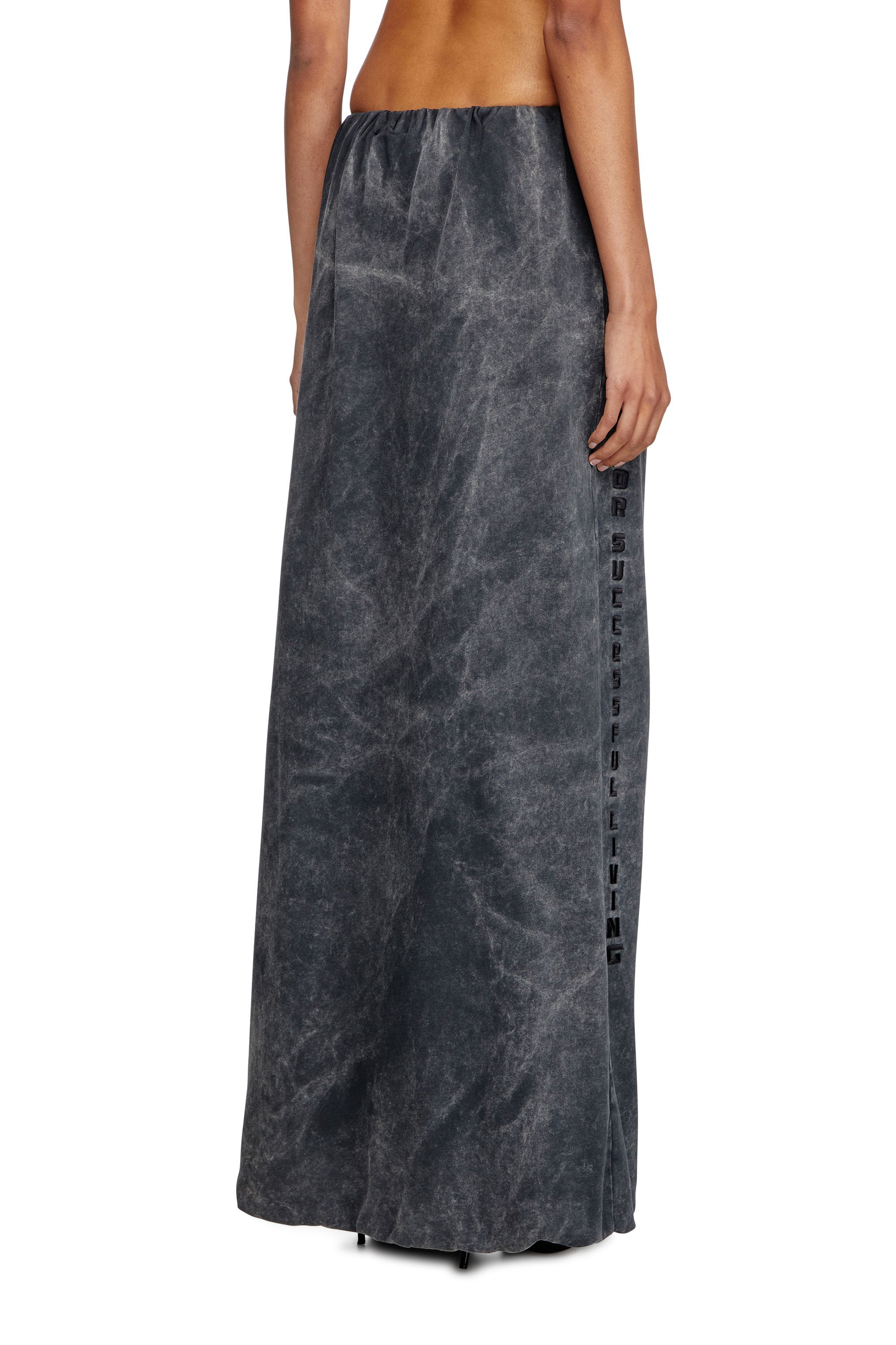 Diesel - O-REIRA, Woman's Balloon-shaped maxi skirt in Black - 3