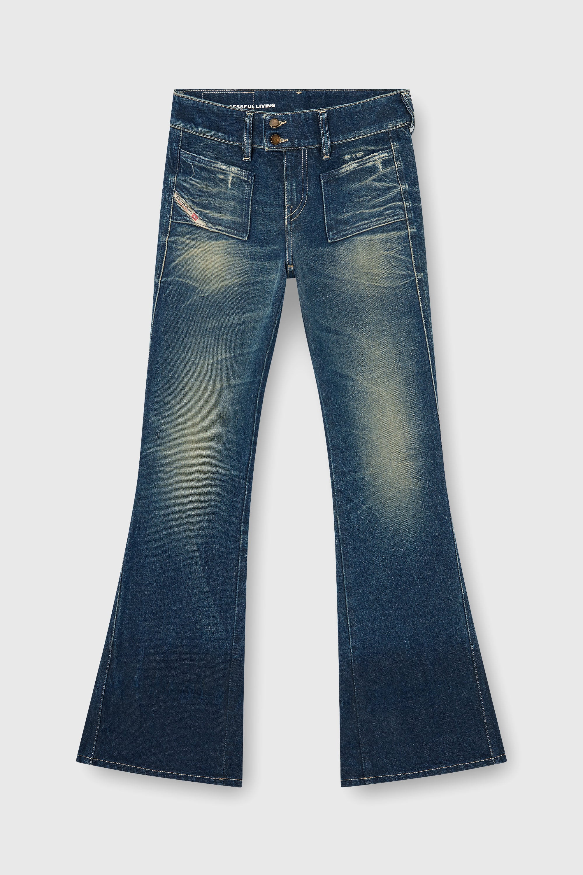 Diesel - Woman's Bootcut Jeans D-Hush 007EH, Dark Blue - 2