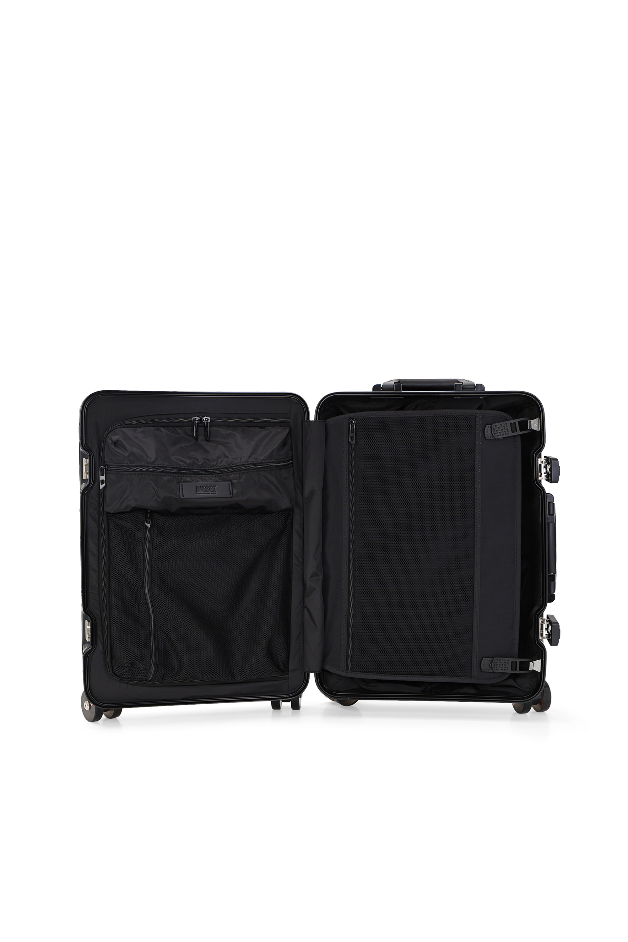 Diesel - DIESEL ALUMINUM TROLLEY- DSL002, Unisex's Aluminum suitcase size S in Black - 3