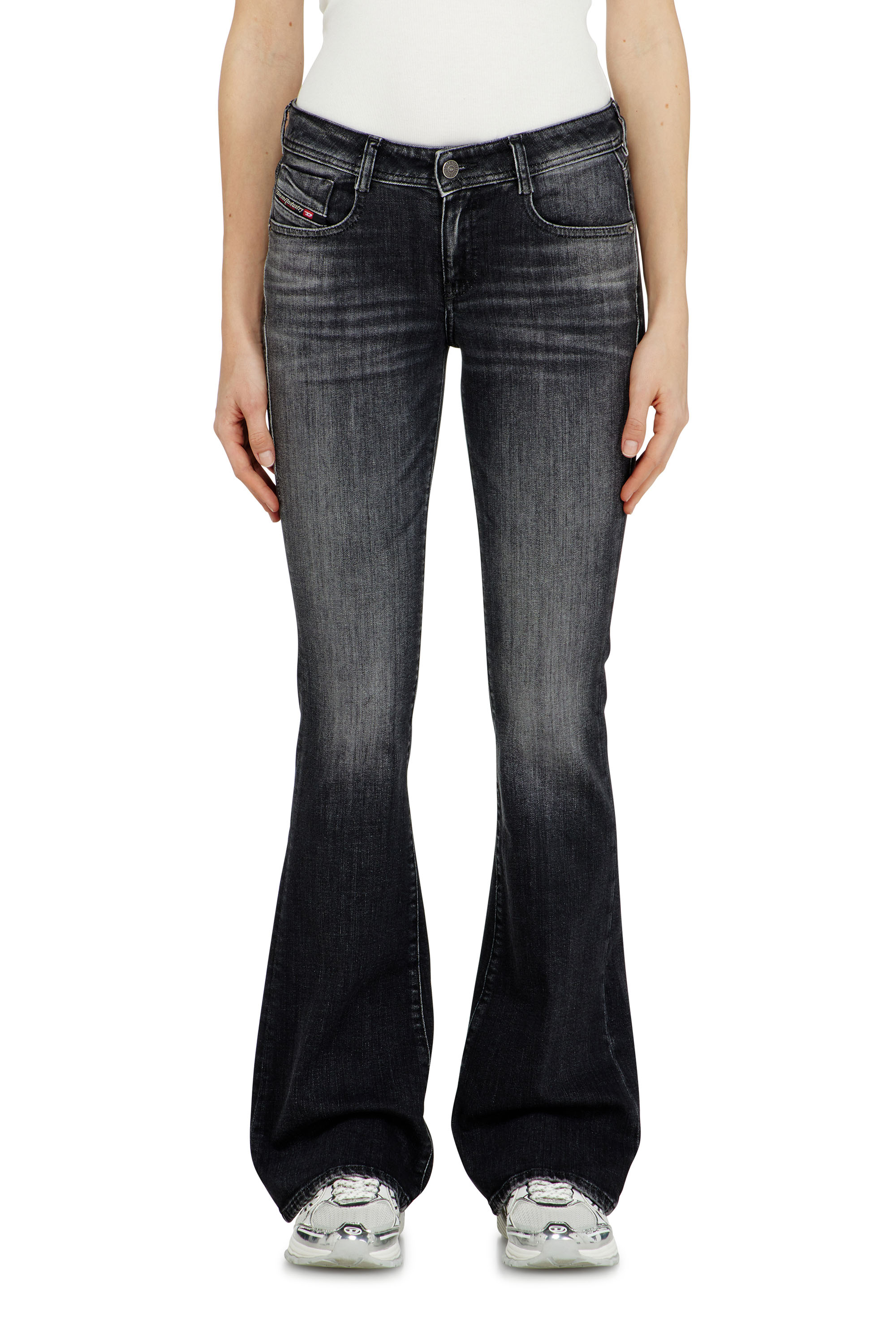 Diesel - Woman's Bootcut Jeans 1969 D-Ebbey 09L98, Black/Dark grey - 1