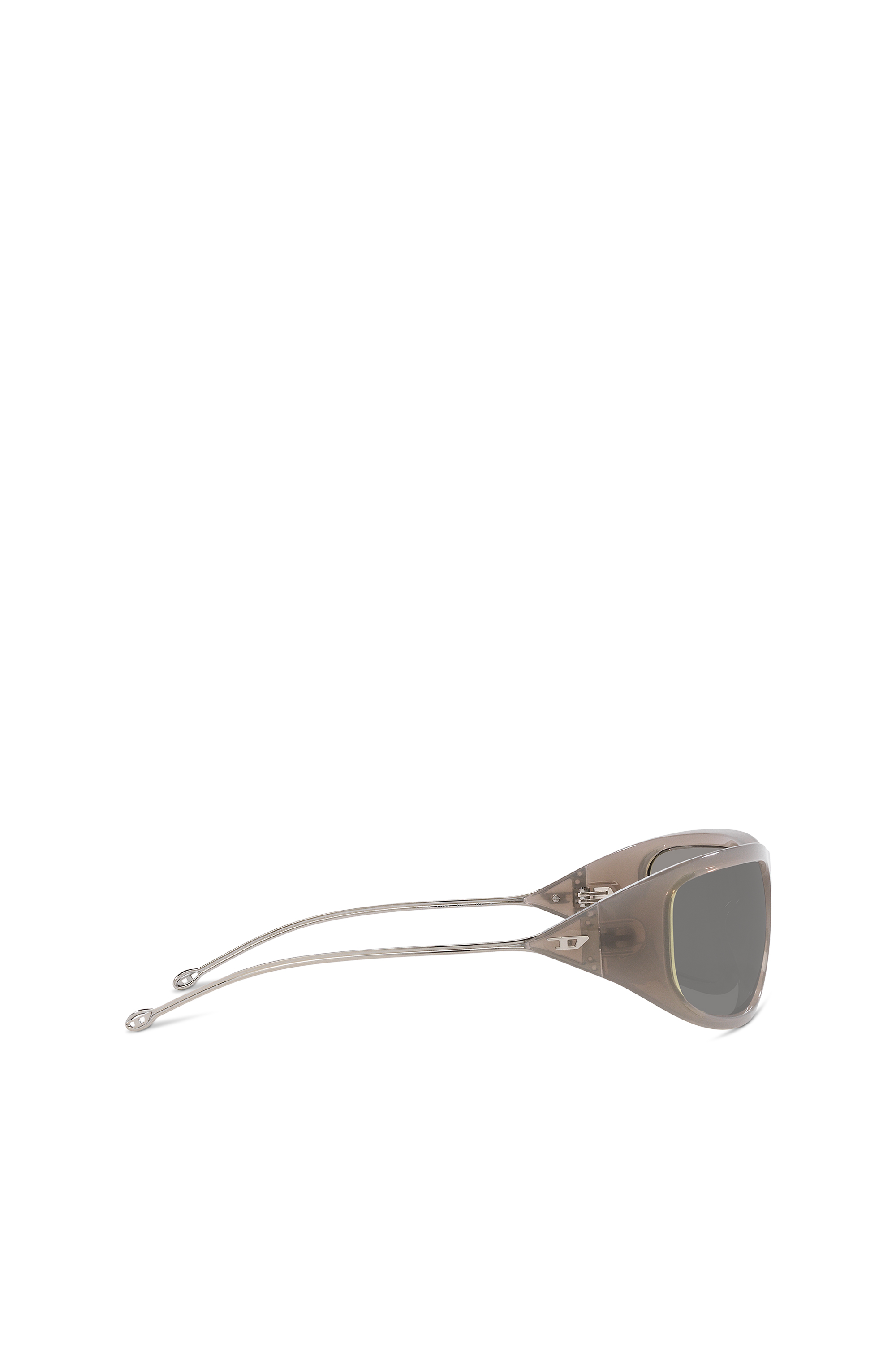 Diesel - 0DL3001, Unisex Wraparound style sunglasses in Grey - Image 4