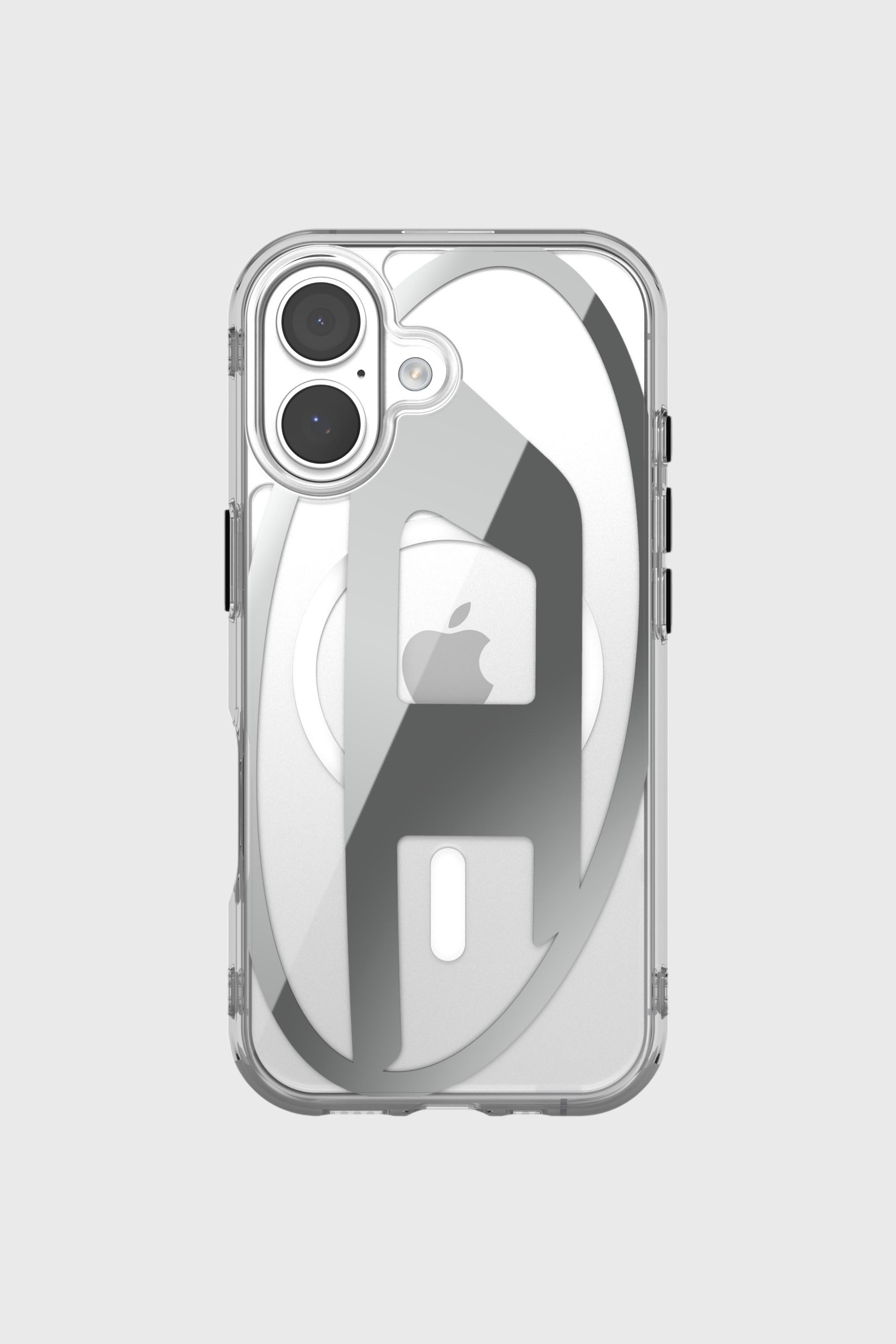 Diesel - 60411 AOP CASE, Unisex's Oval D metallic case with magsafe for iPhone 17 in Grey - 2