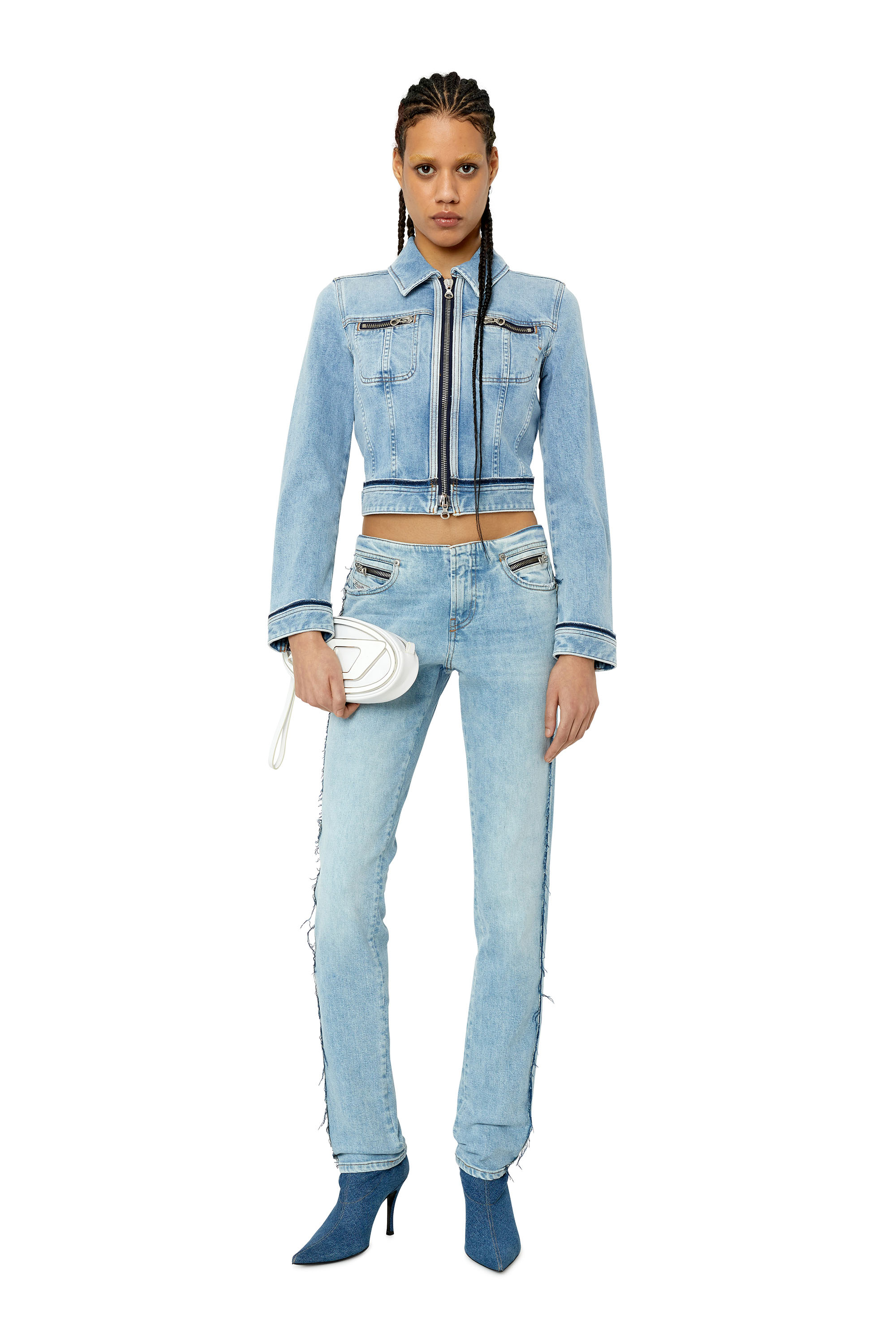 Diesel - Skinny Jeans D-Tail 09F41, Light Blue - Image 1