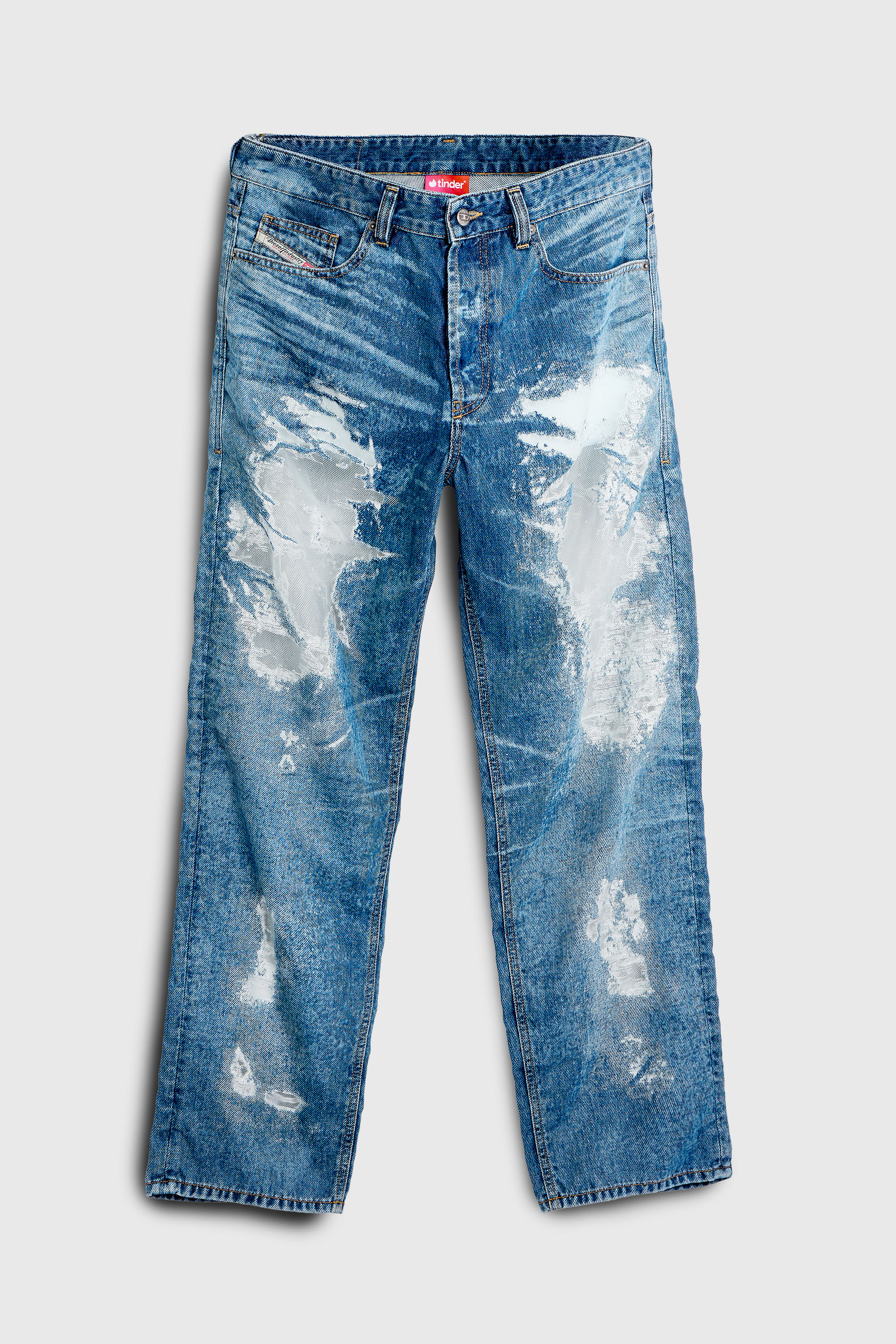 Diesel - Man's Regular Jeans 2024 D-Macs 068ZH, Medium blue - 4