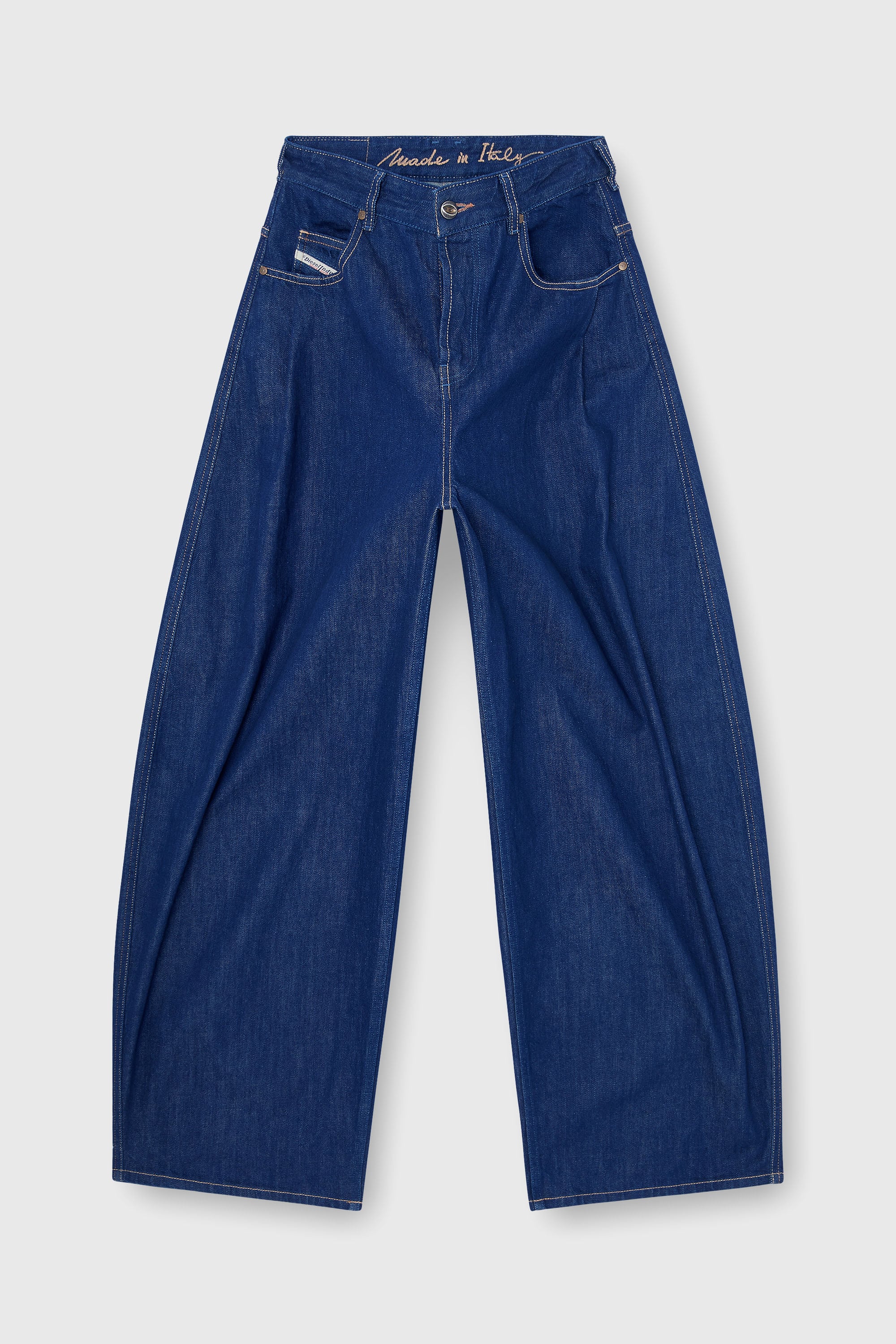 Diesel - Woman's Relaxed Jeans 1987 D-Khelz 09Q09, Dark Blue - 2