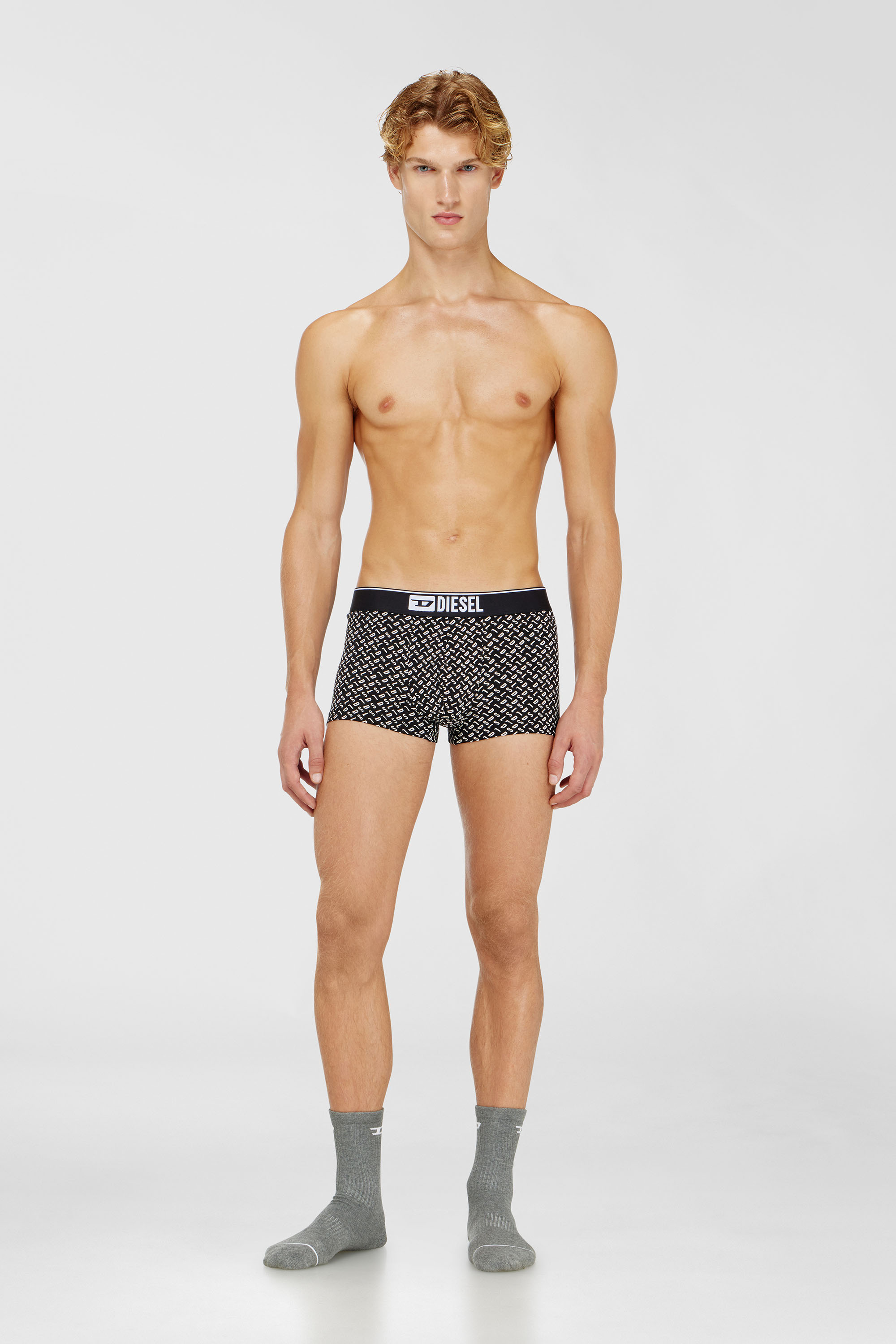 Diesel - DAMIEN-D-BOX-3PACK, Man's Three-pack of stretch cotton trunks with monogram in null - 2