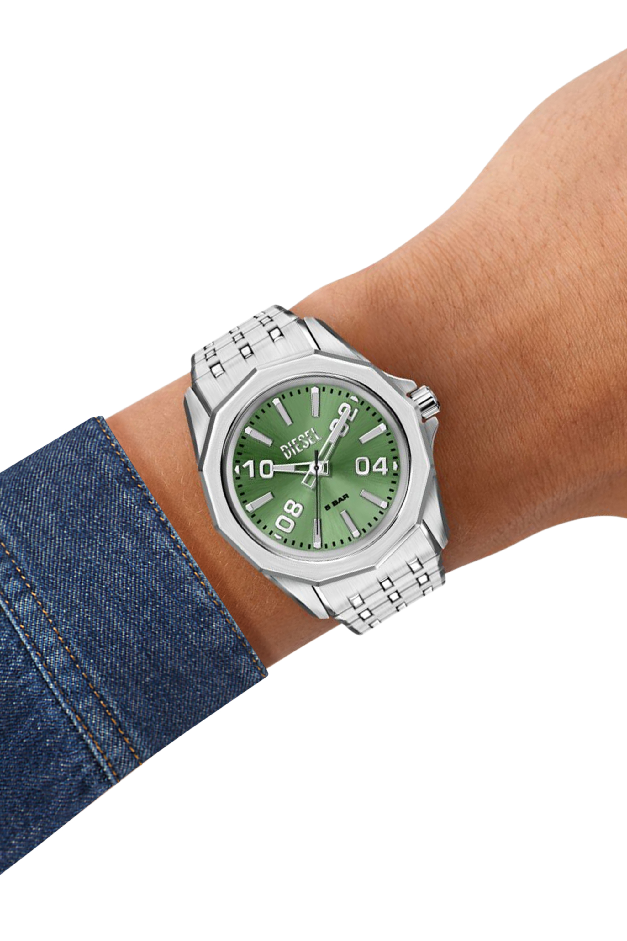Diesel - DZ2237 WATCH, Man's Stinger stainless steel watch in Silver - 7