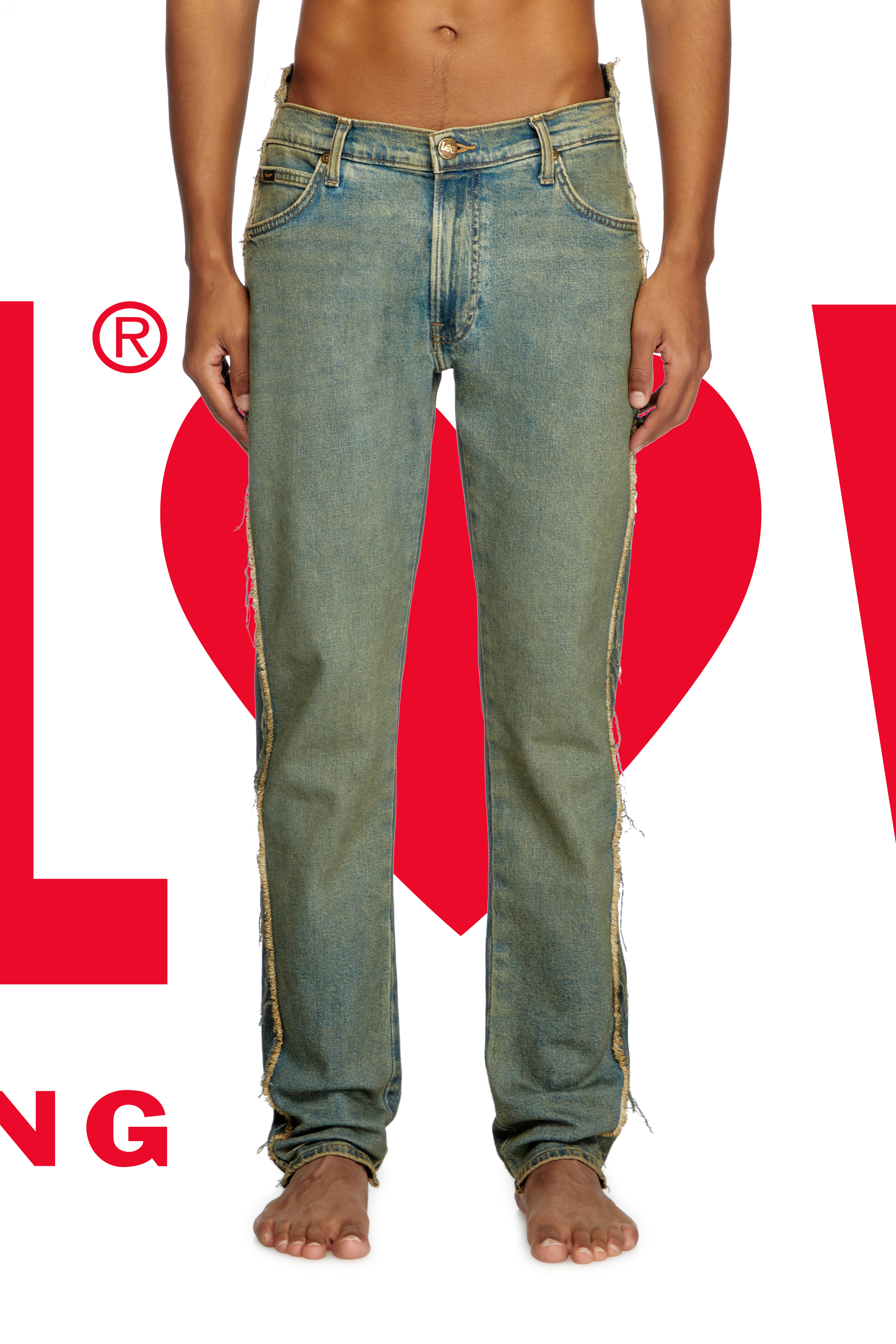 Regular Jeans Dieseloves 04 09M98, Dark Blue Diesel - Man's Regular Jeans Dieseloves 04 09M98, Dark Blue - 3