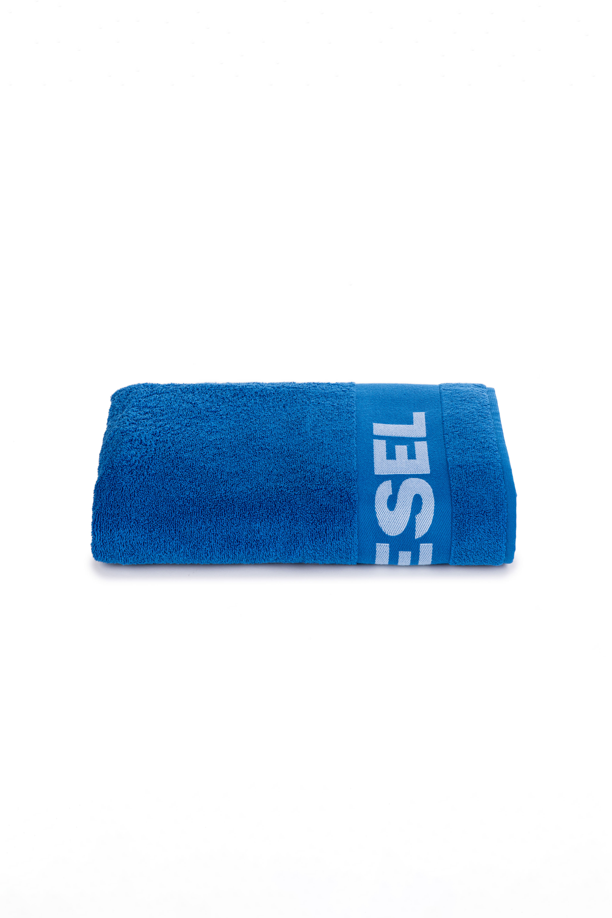 Diesel - 1015212 LOGO-COTTON TOWEL 100X180 BLUE, Unisex's Logo-Cotton Terry Towel in Blue - 1
