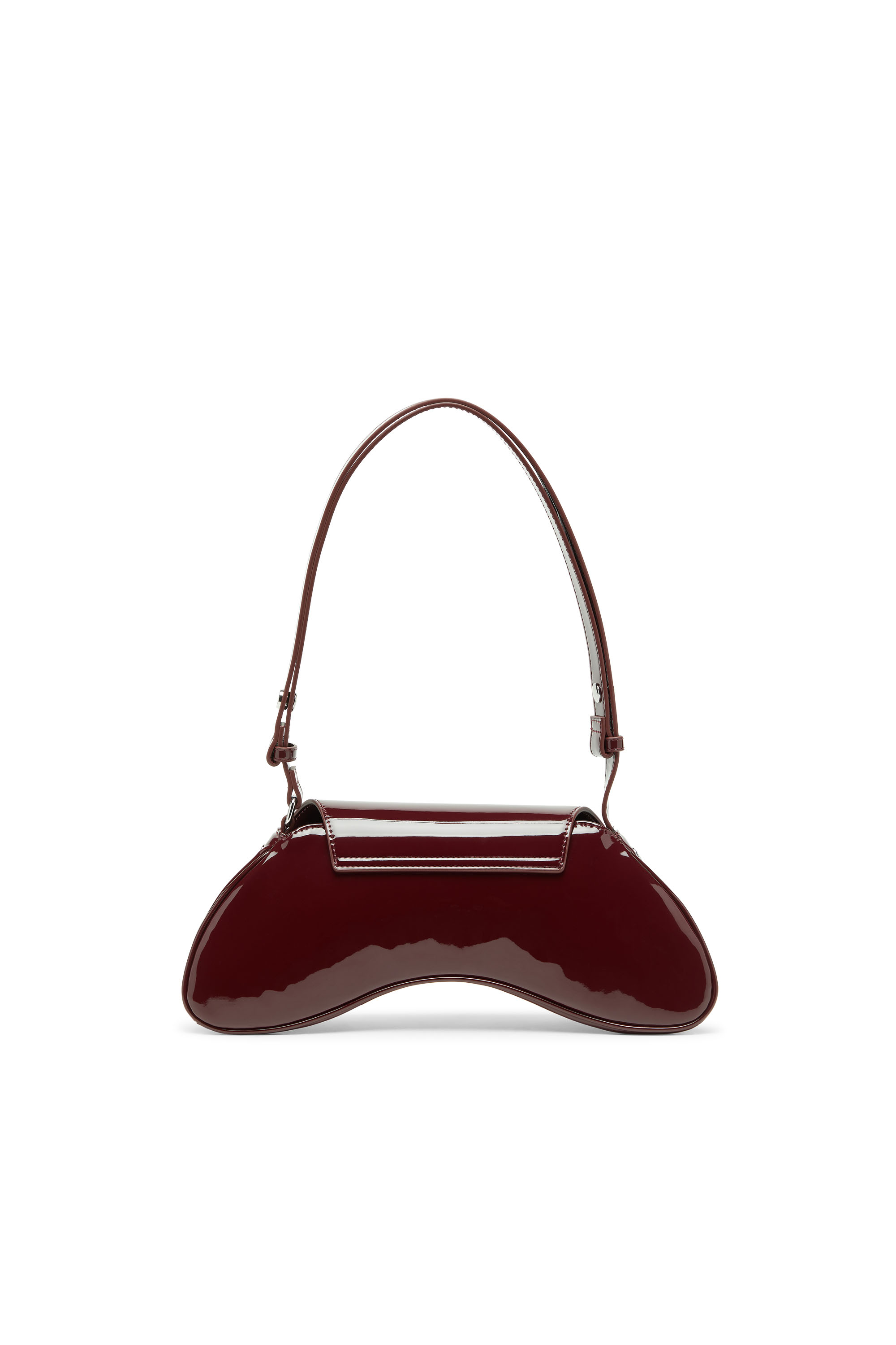 Diesel - PLAY CROSSBODY, Woman's Play-Crossbody bag in glossy PU in Burgundy - 2