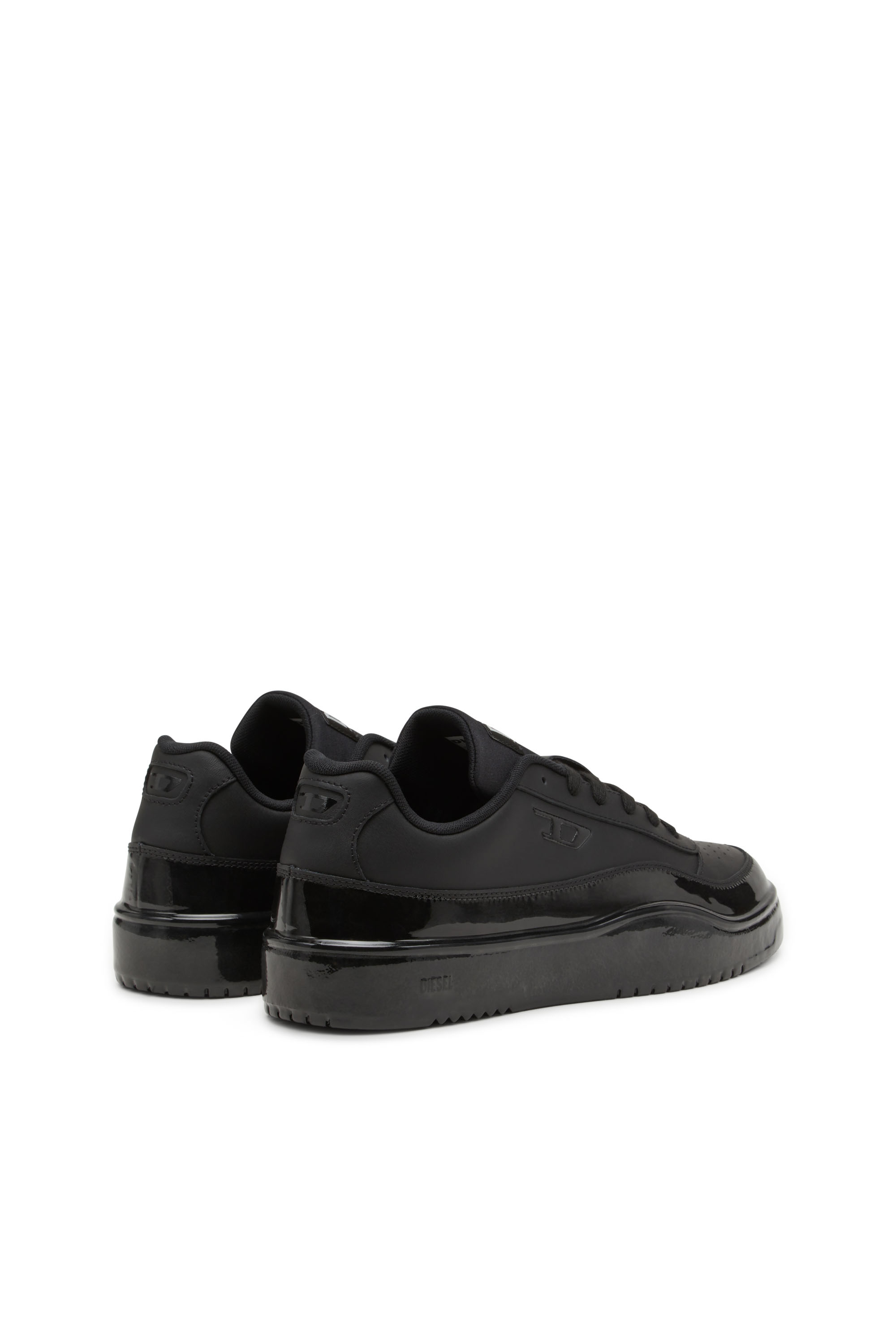 S-TRACKER-D LOW, Black Diesel - S-TRACKER-D LOW, Man's S-Tracker-D-Silicone-dipped leather sneakers in Black - 3