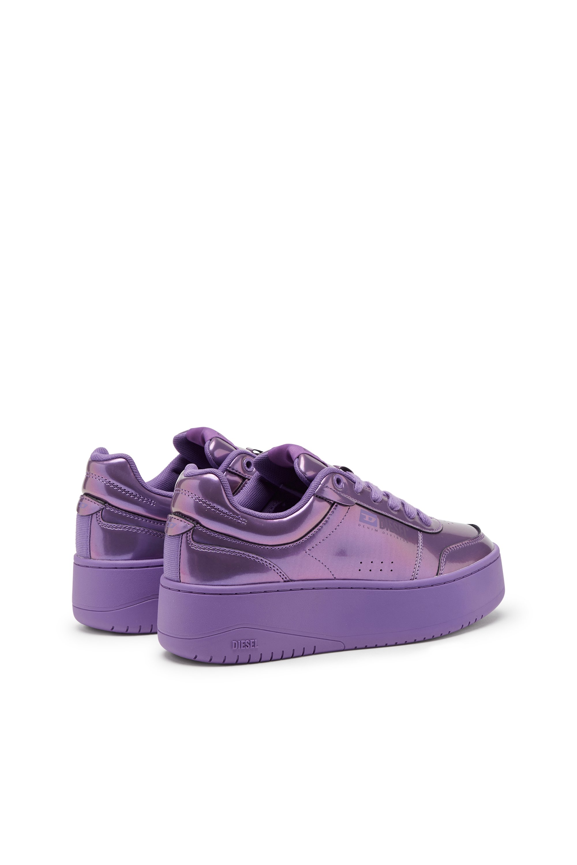 Diesel - S-ATHENE BOLD VTG W, Woman's S-Athene-Iridescent platform sneakers in Violet - 3