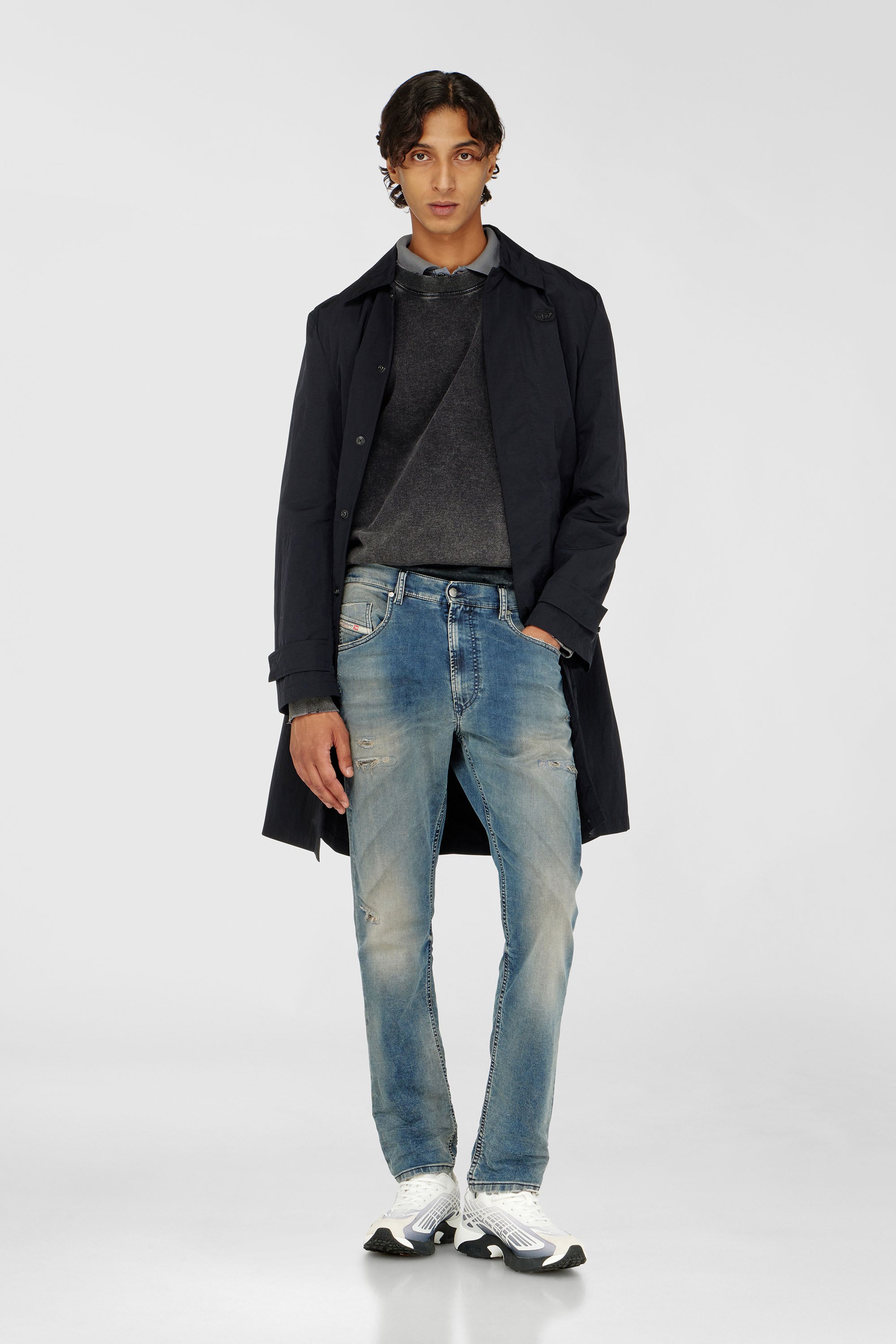 Diesel - Man's Regular 2032 D-Krooley-BW Joggjeans&reg; 068WY, Medium blue - 2