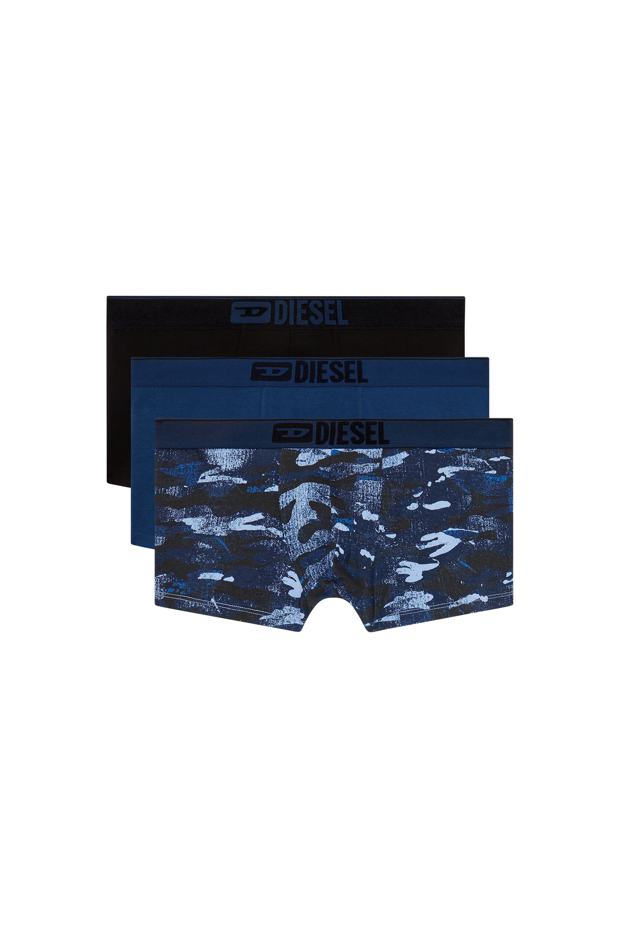Diesel - UMBX-DAMIENTHREEPACK, Man 3-pack boxer briefs plain and camo in Multicolor - Image 1