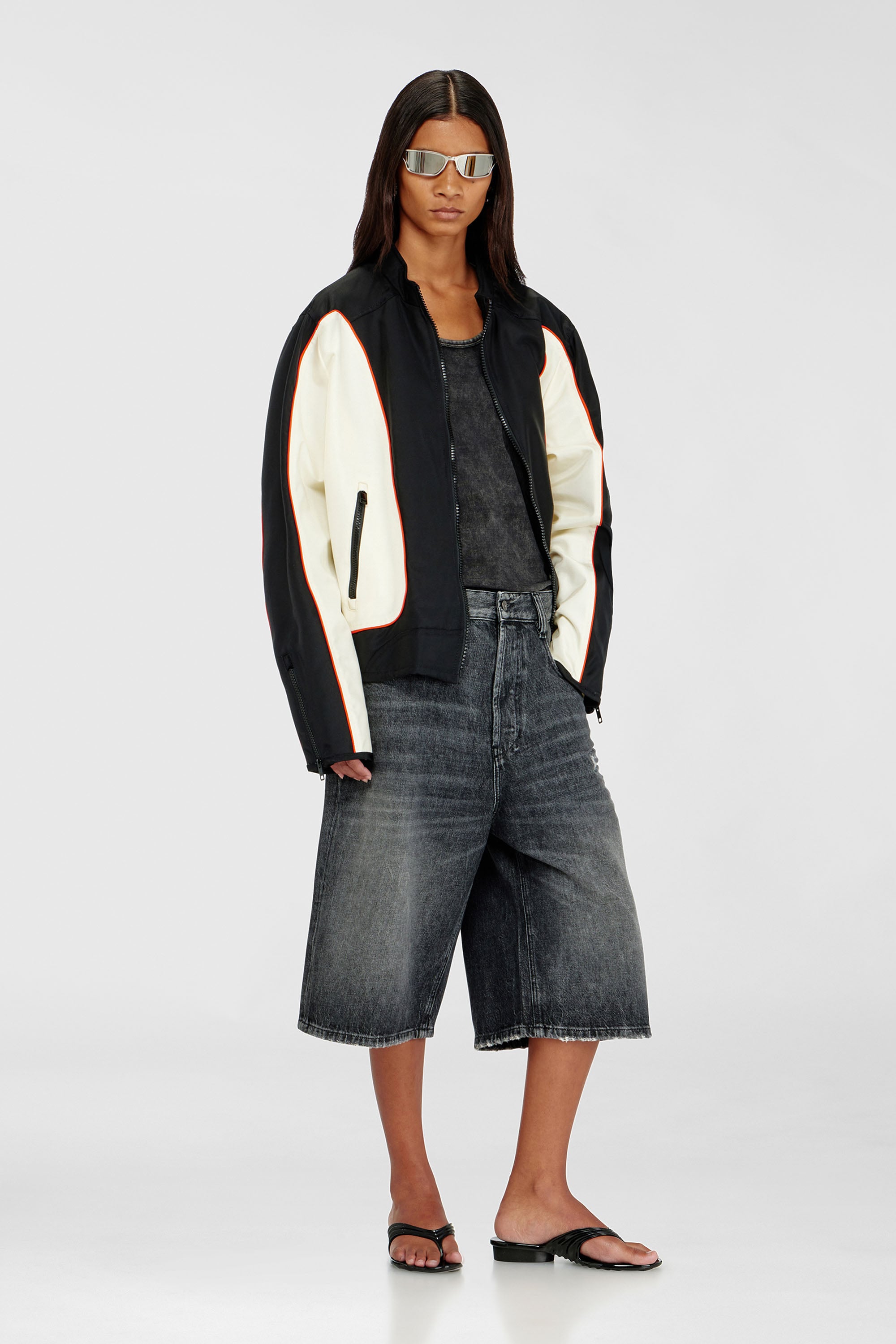 Diesel - MELISSA QUANTUM THONG, Woman's Sculptural flip-flops in Melflex&reg; in Black - 3