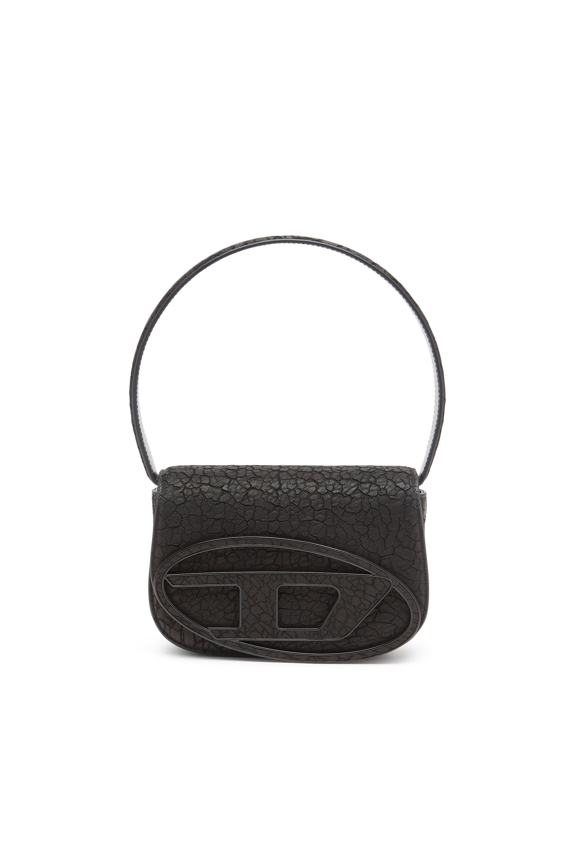 Diesel - 1DR, Woman's 1DR-Iconica borsa a spalla in pelle arida in Black - 7