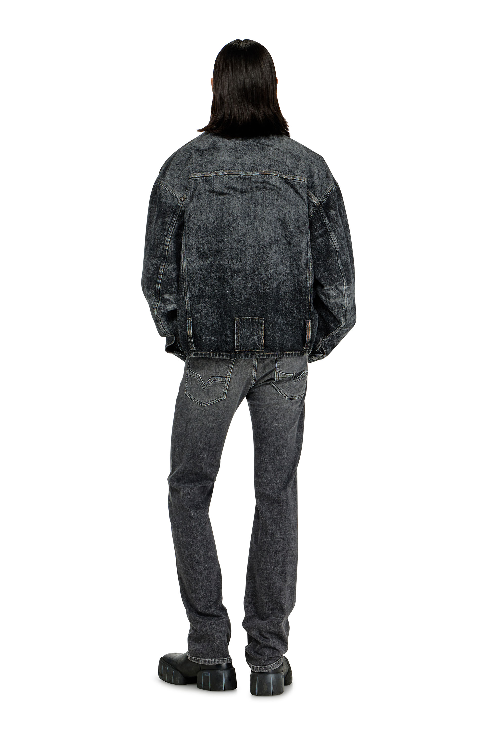 Diesel - Man's Regular Jeans 1985 Larkee 0HDBD, Black/Dark grey - 4