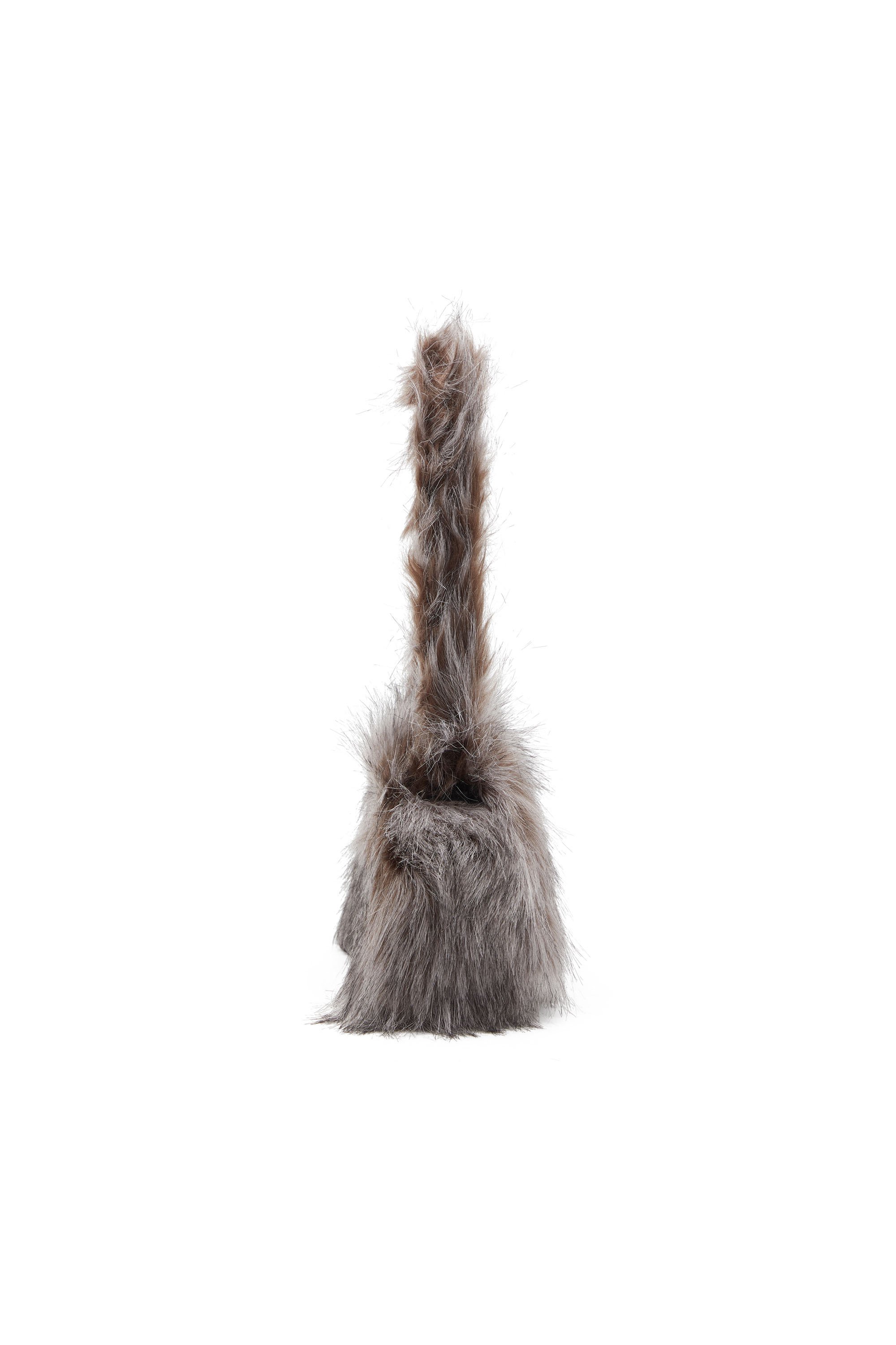 Diesel - PLAY CROSSBODY, Woman's Play-Fluffy crossbody bag in Grey - 4