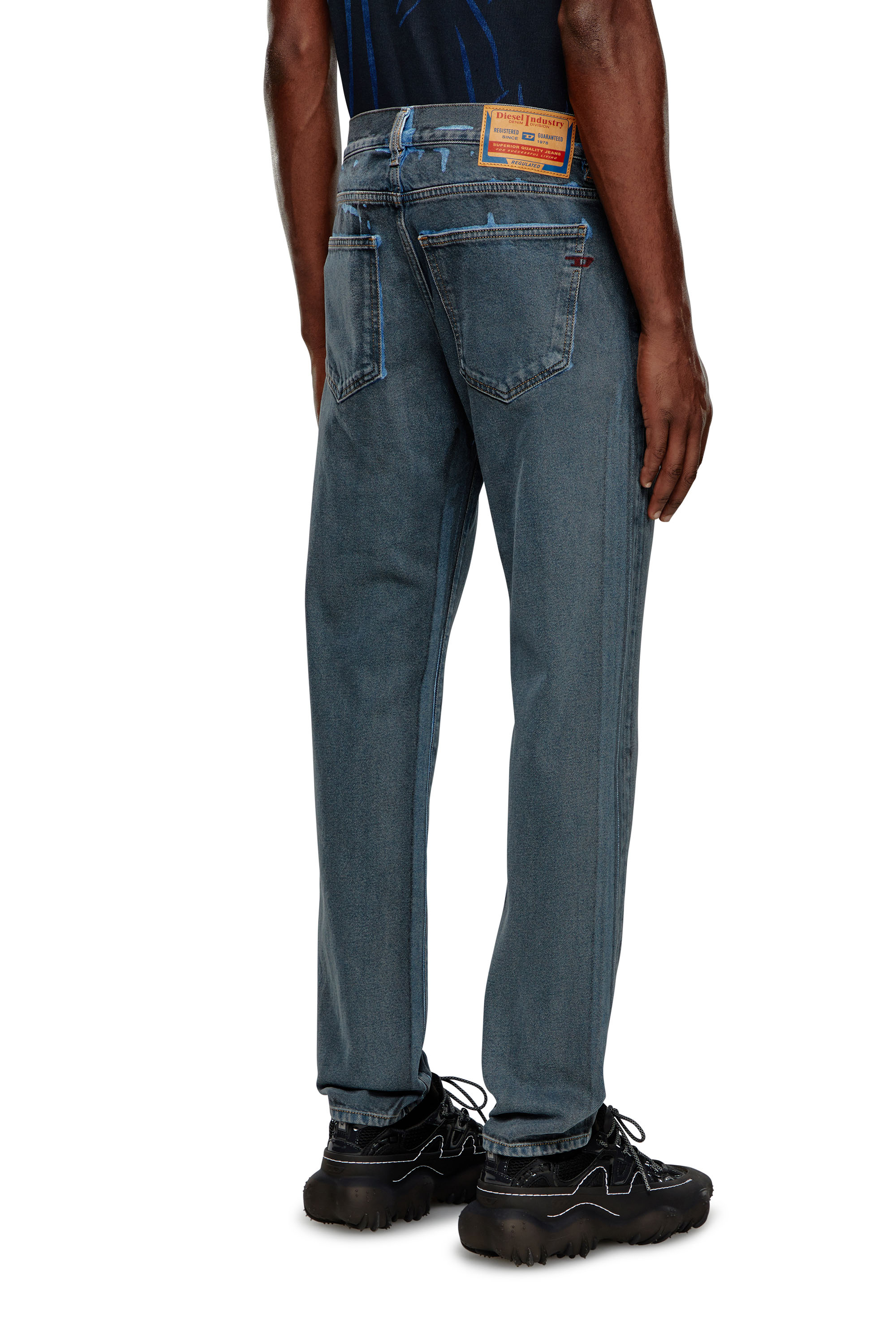 Diesel - Slim Jeans 2019 D-Strukt 09I47, Black/Dark grey - Image 2