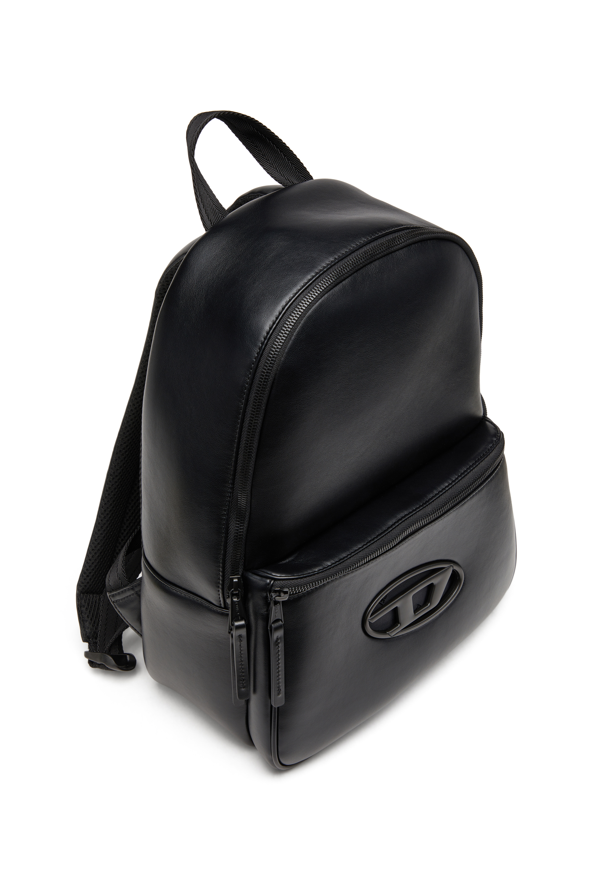 Diesel - HOLI-D BACKPACK M, Unisex's Backpack in neoprene and PU in Black - 5