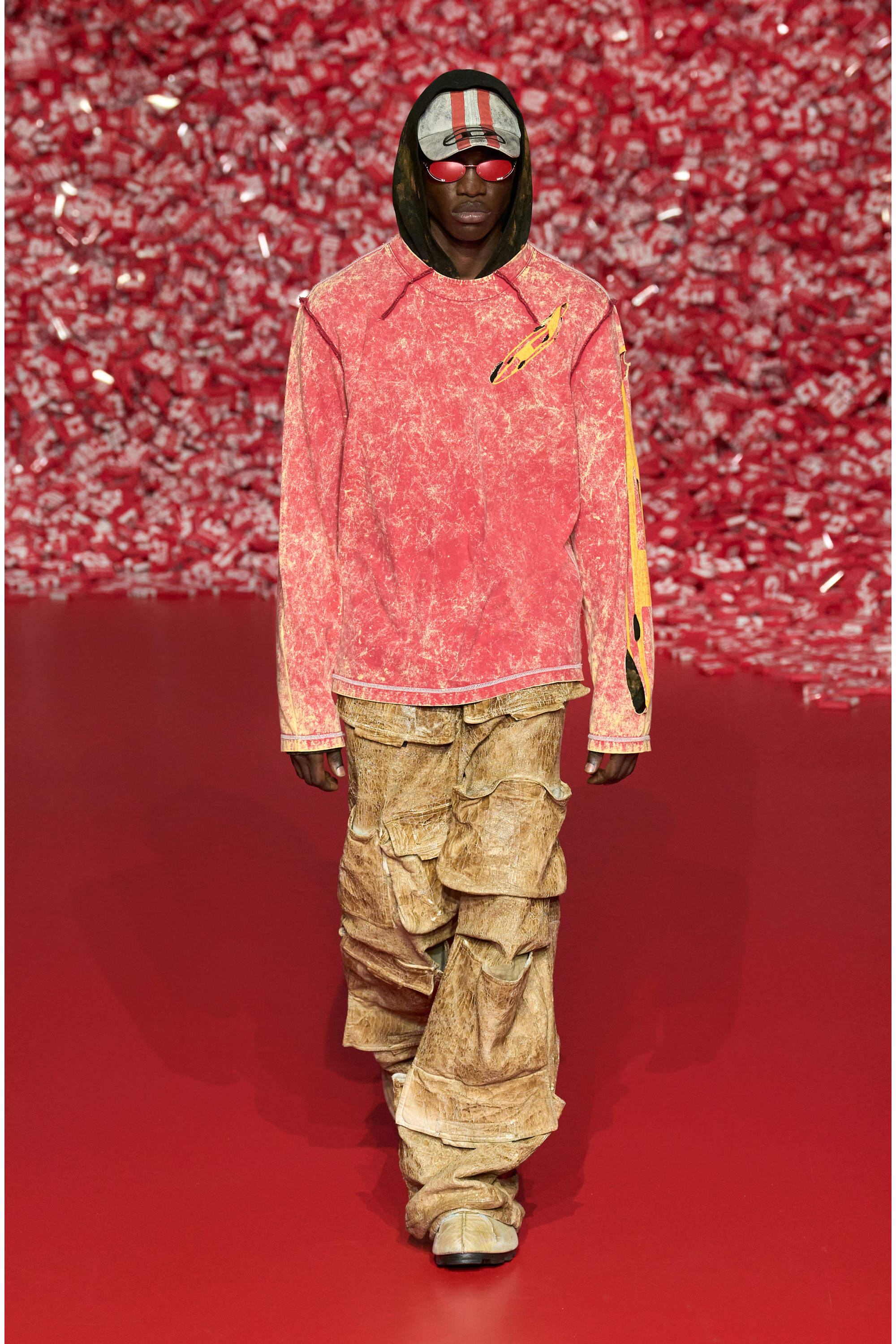 Diesel - T-CRAMIVOLKK-LS, Red - Image 5