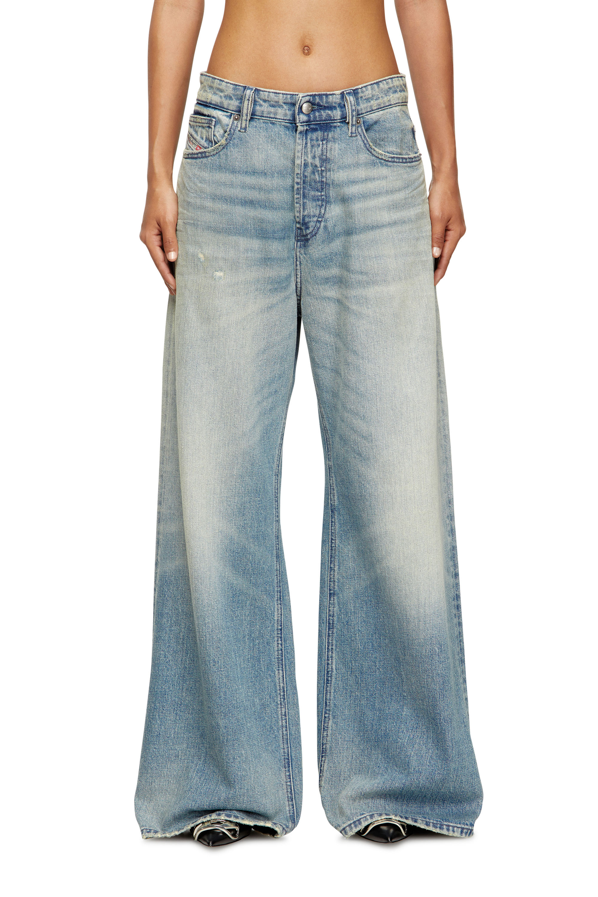 Diesel - Woman's Relaxed Jeans 1996 D-Sire 0DBEC, Light Blue - 1