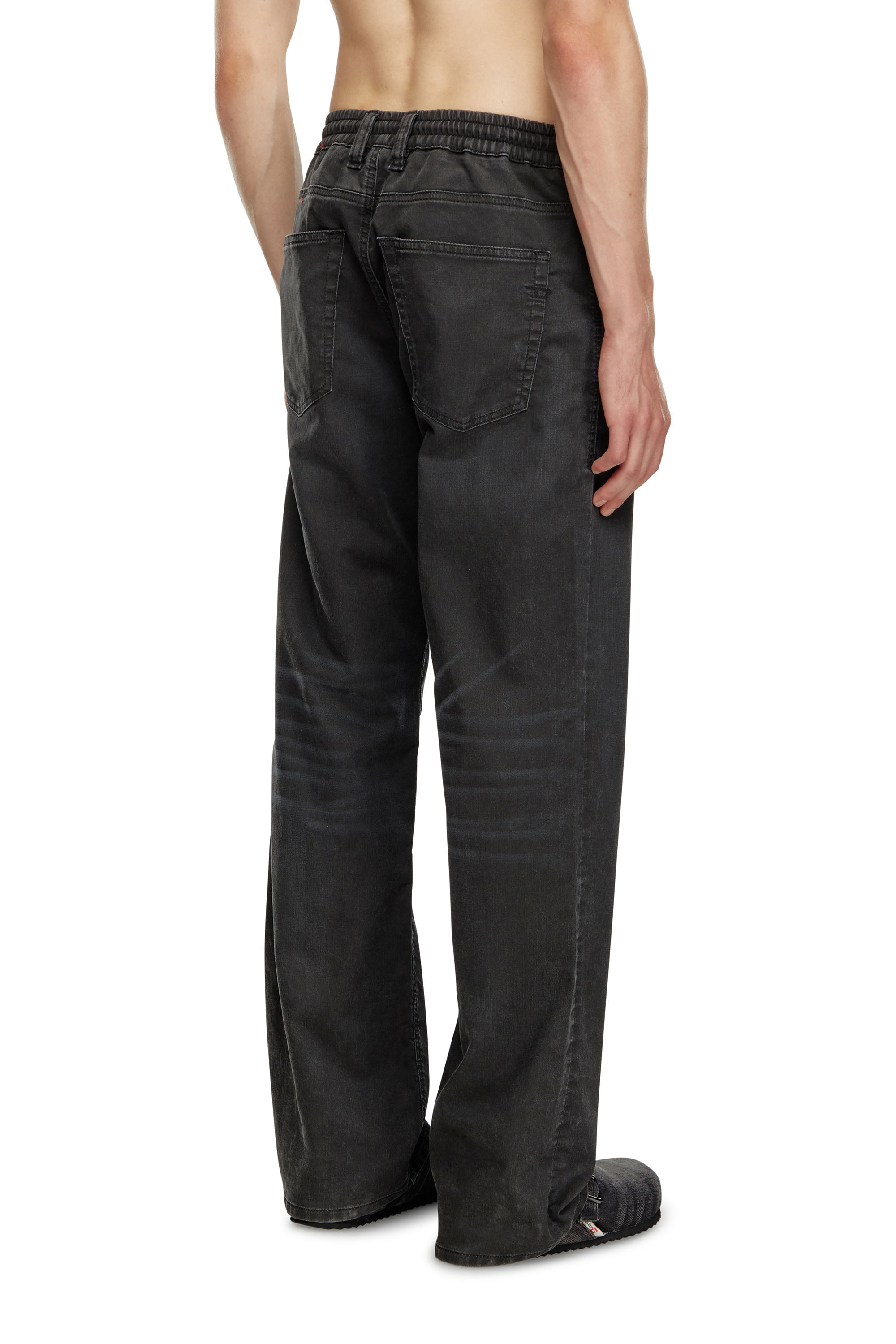 Diesel - Man's Relaxed 2080 D-Reel Joggjeans® 09J75, Black/Dark grey - 4