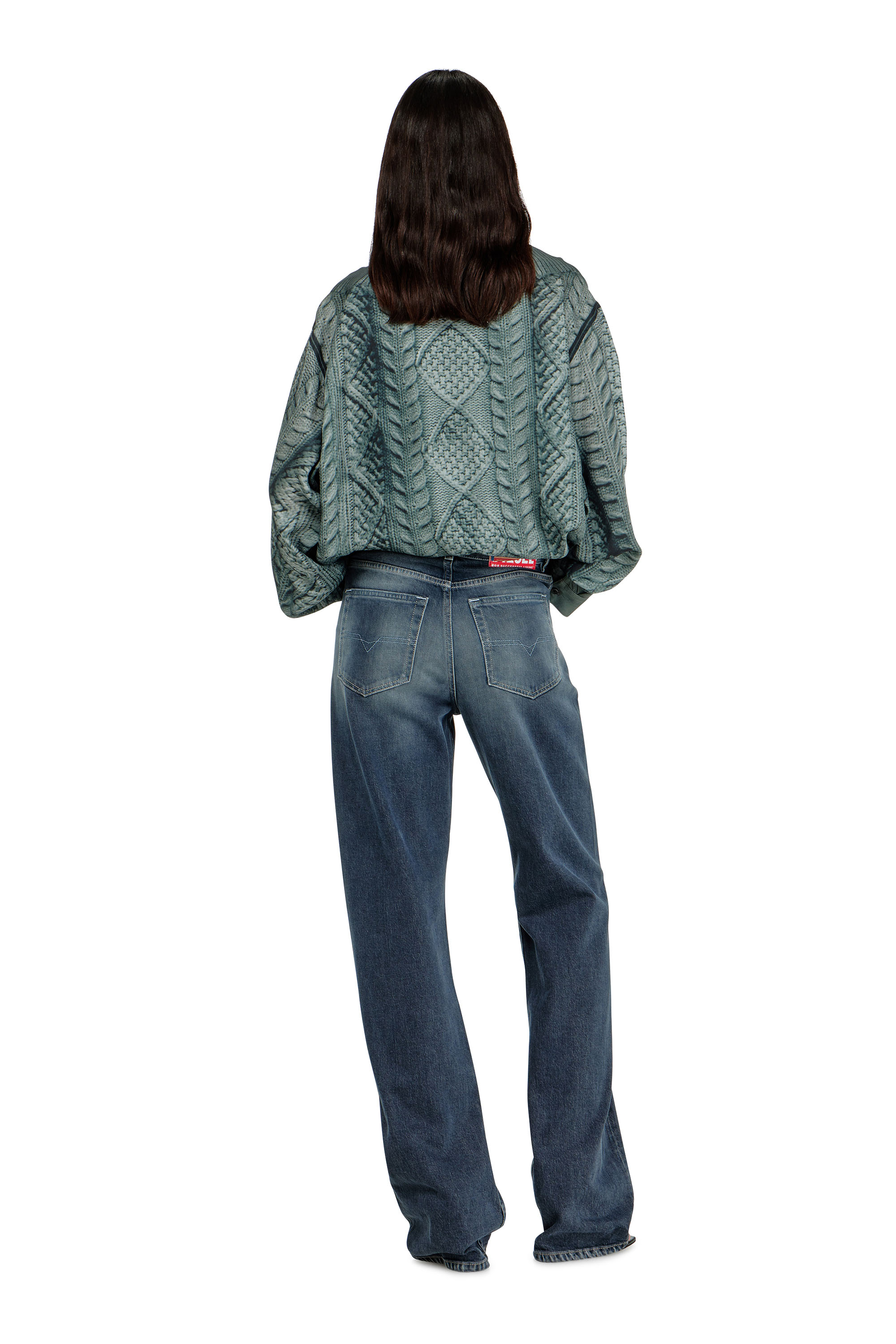 Diesel - Woman's Regular Jeans 1971 D-Sent 007EI, Dark Blue - 3