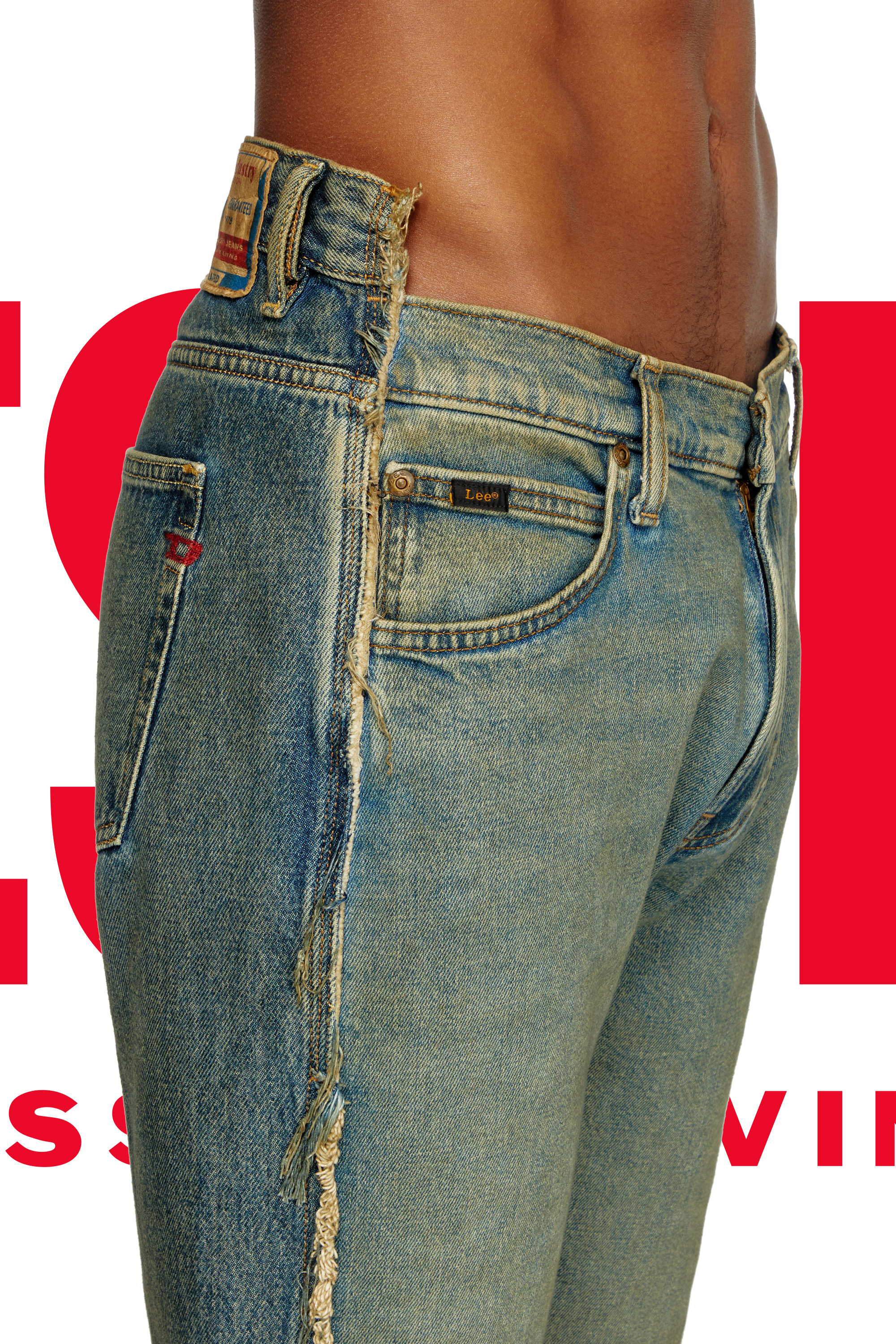 Regular Jeans Dieseloves 04 09M98, Dark Blue Diesel - Man's Regular Jeans Dieseloves 04 09M98, Dark Blue - 2