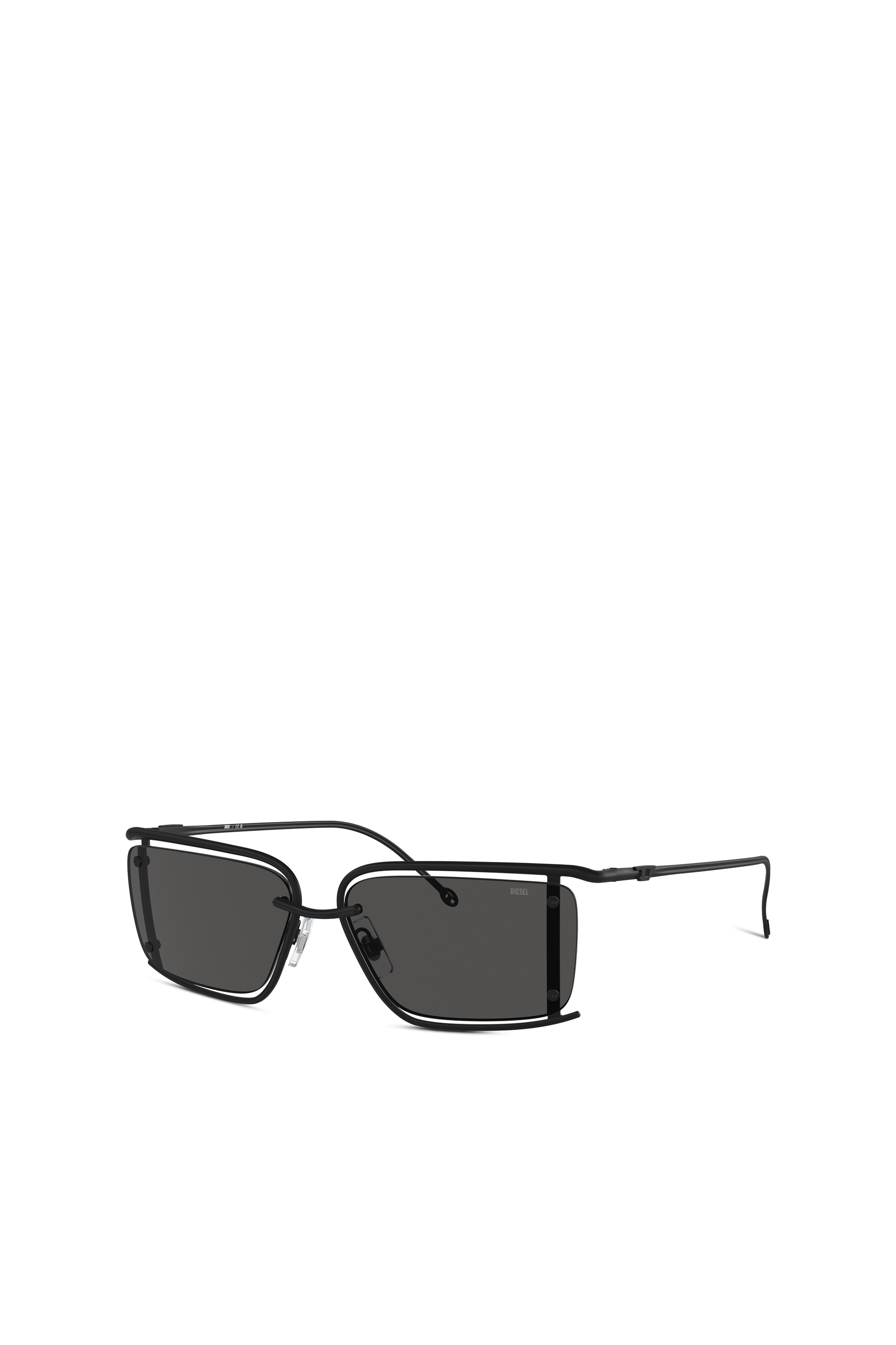 Diesel - 0DL1002, Unisex's Rectangle sunglasses in Black - 4