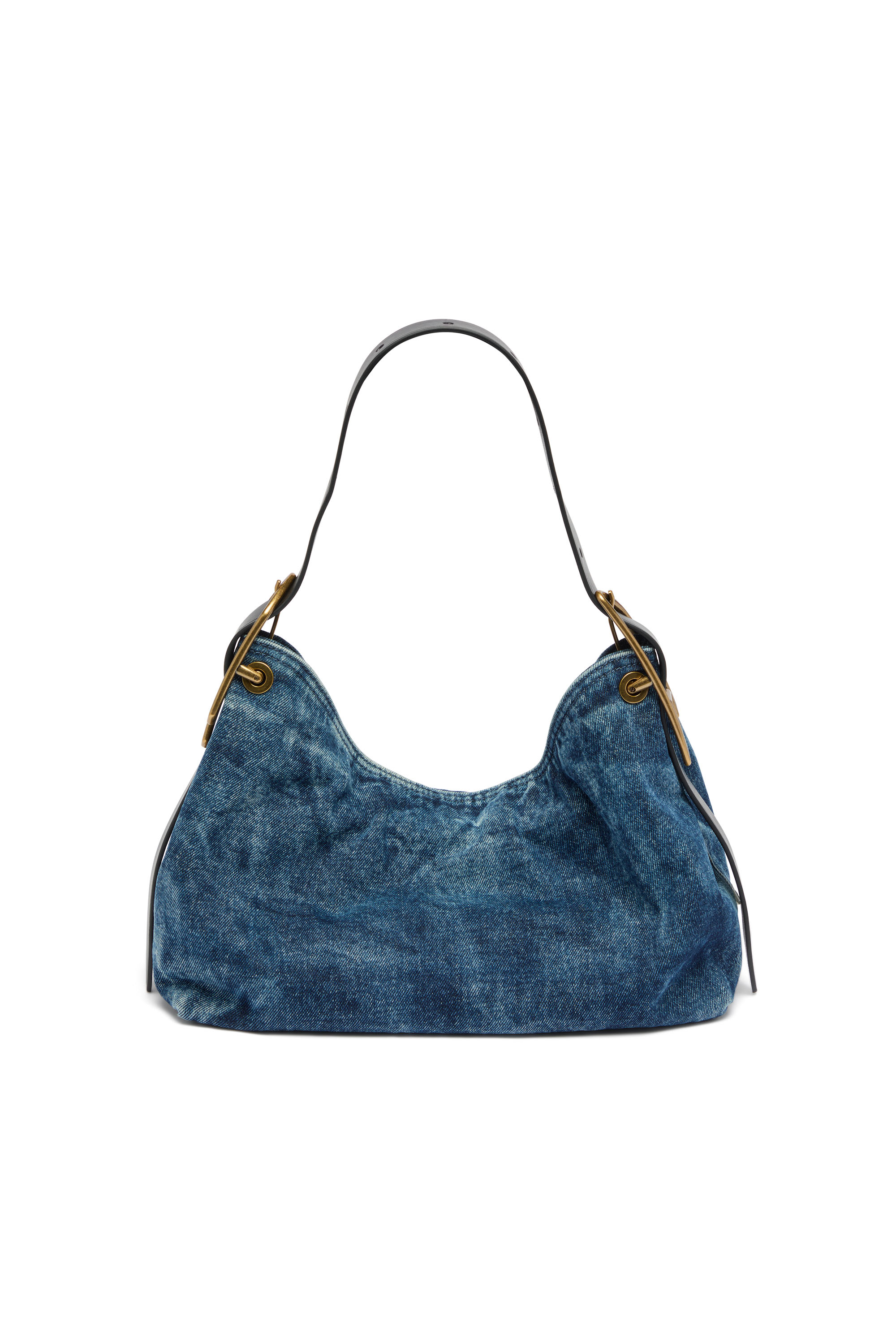 Diesel - D-LINE HOBO S, Woman's D-Line-Denim shoulder bag in Medium blue - 3