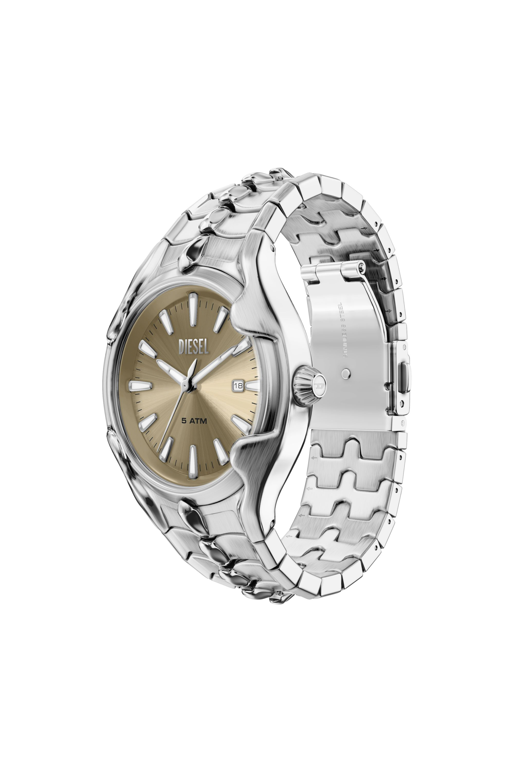 Diesel - DZ2234 WATCH, Man's Vert Stainless Steel Watch in Silver - 2