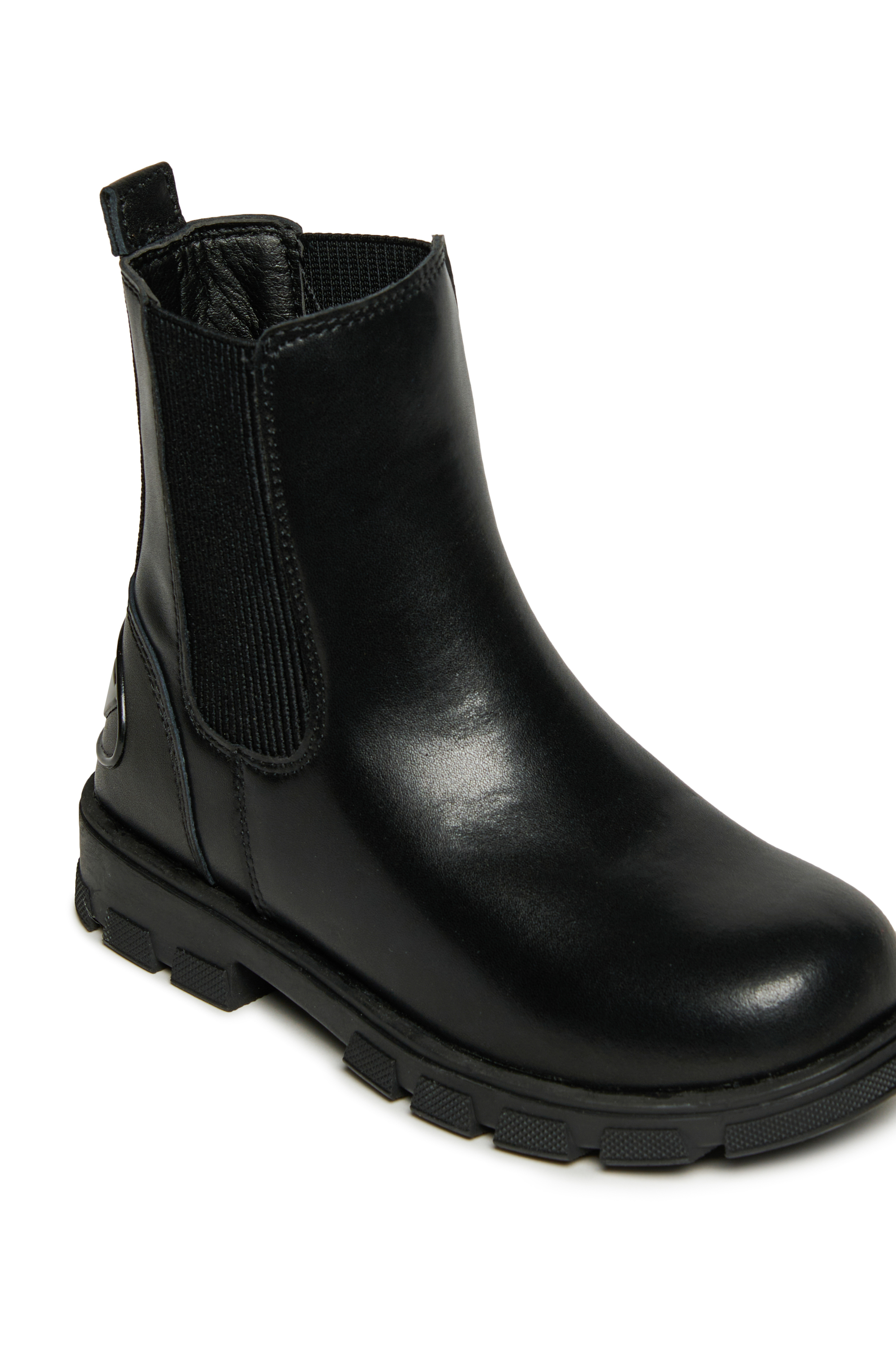 Diesel - D-HAMMER AK ELASTIC, Unisex's D-Hammer Leather Boots in Black - 4