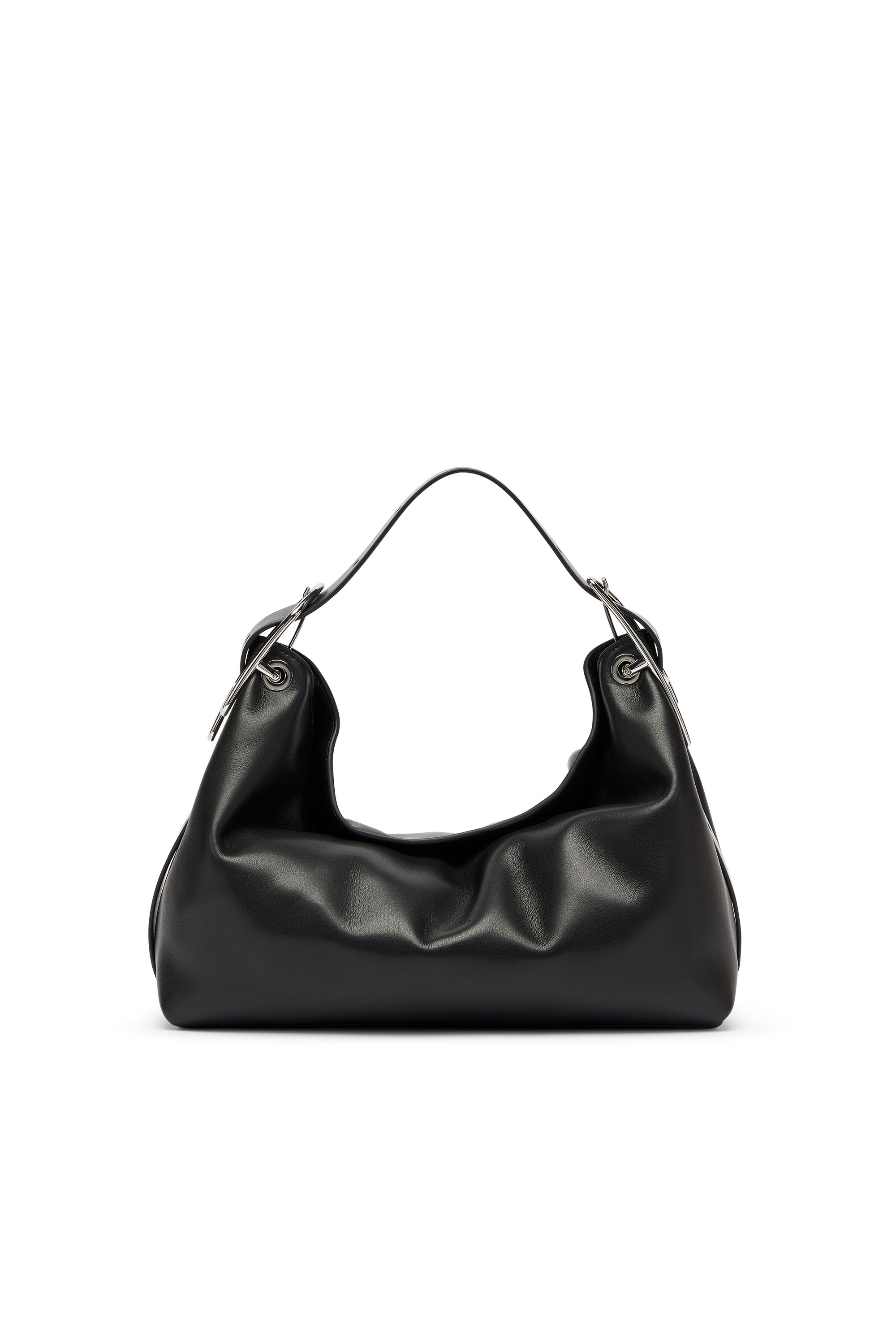 Diesel - D-LINE SHOULDER, Woman's D-Line-Leather shoulder bag in Black - 3