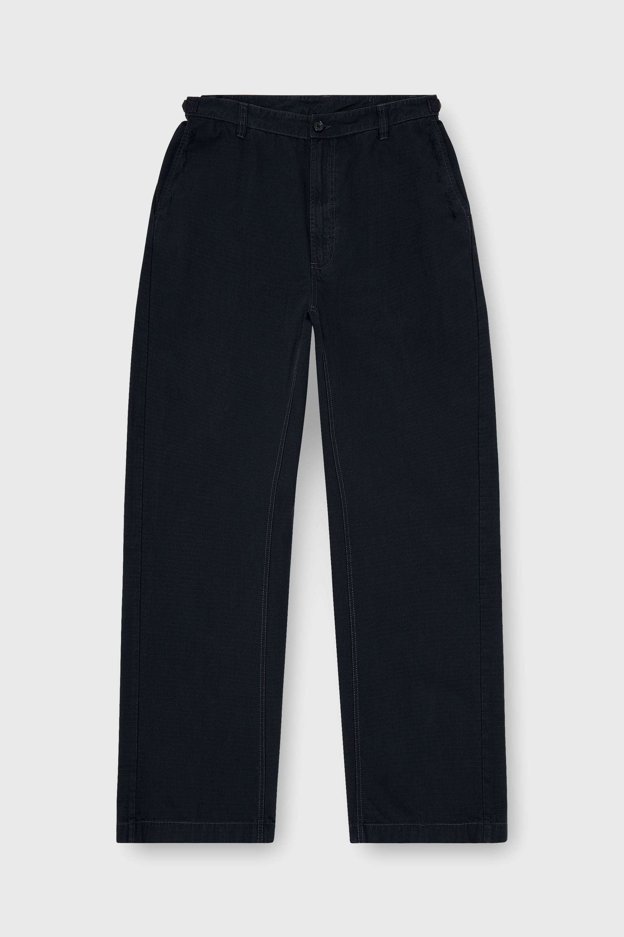 Diesel - P-BALL, Man's Cotton ripstop pants with side buckles in Black - 2