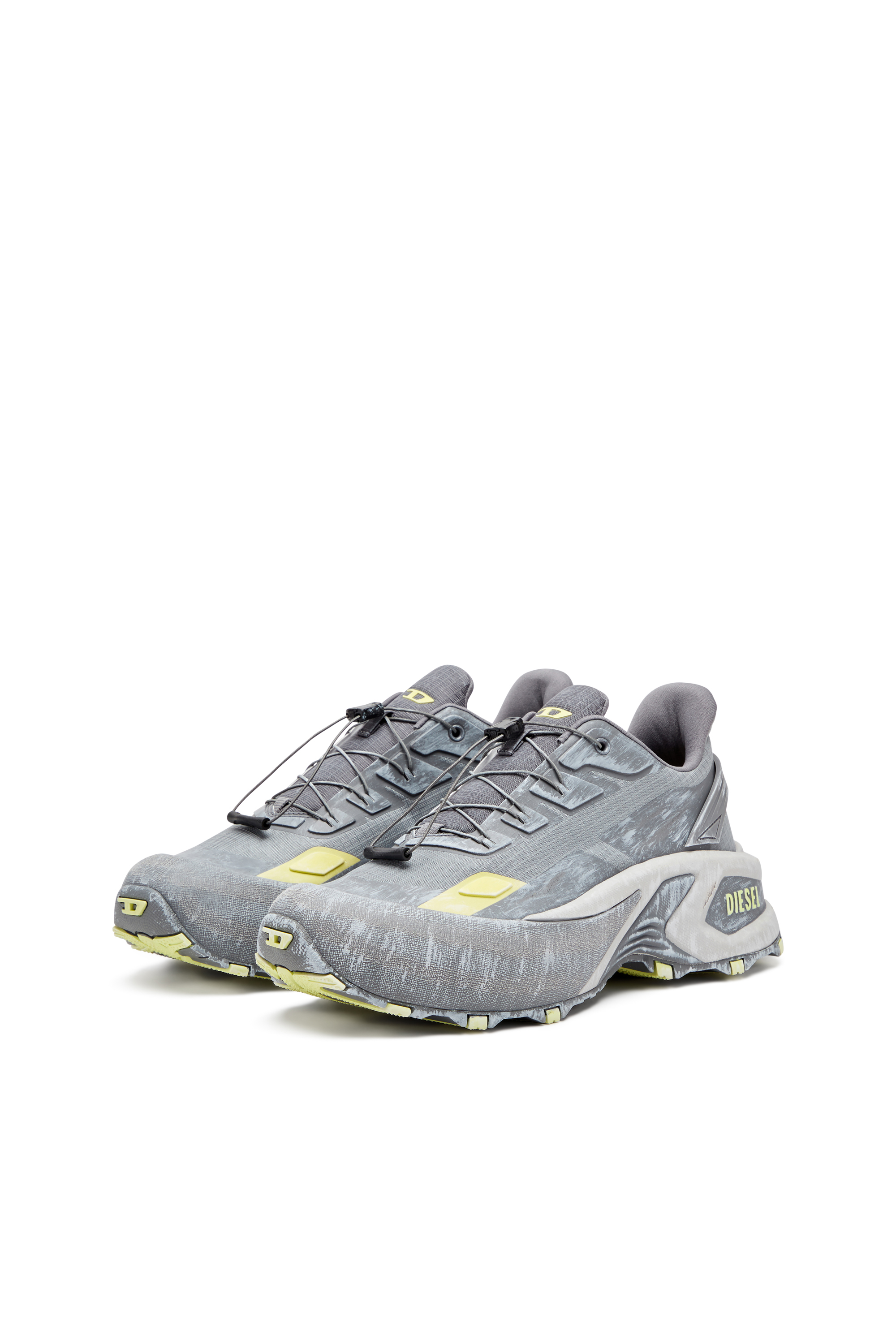 Diesel - D-CAGE RUNNER, Man's D-Cage Runner-Sneaker in Grey/Yellow - 8