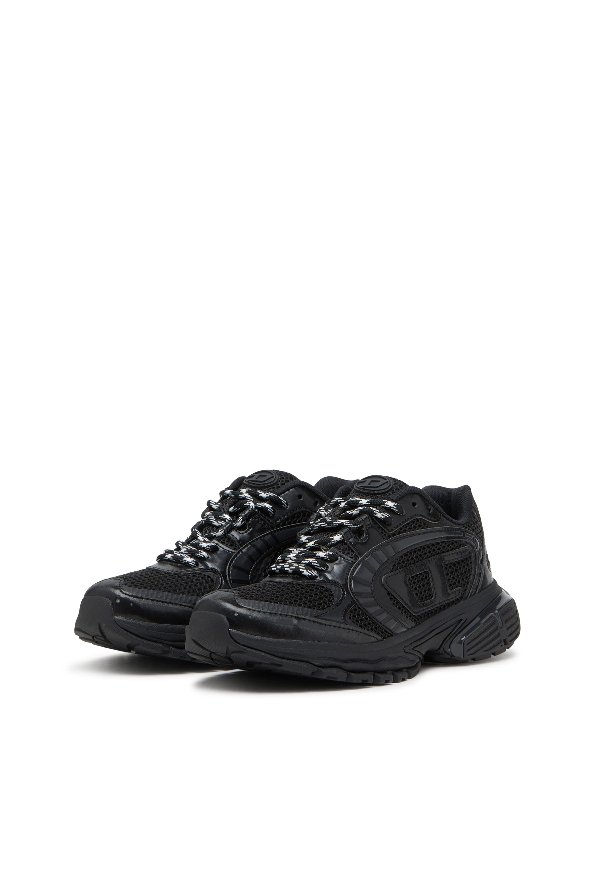 Diesel - S-PRO-V-DENSE LOW, Man's S-Pro-V-Dense-Mesh sneakers with Oval D logo in Black - 9