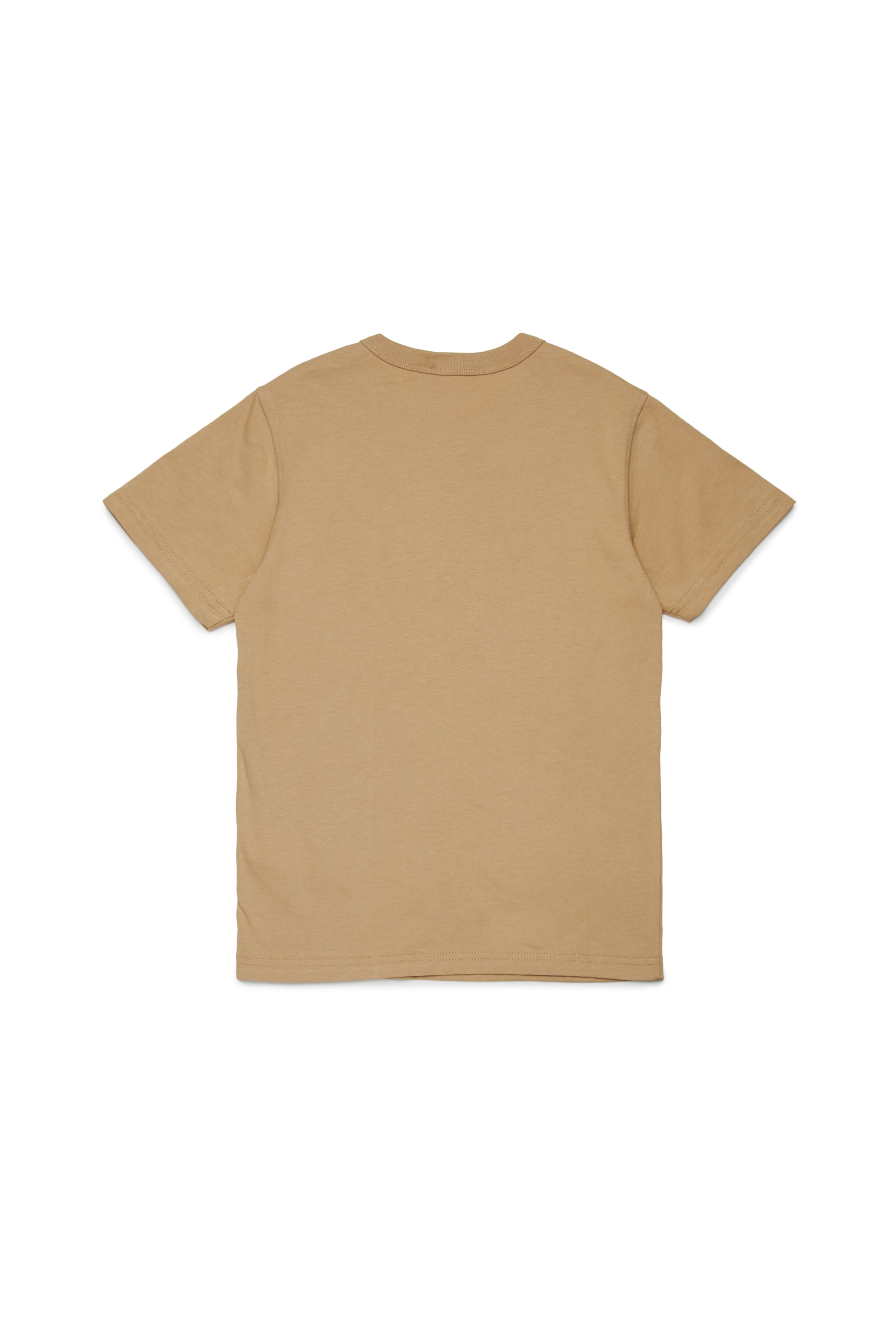 Diesel - TUNDRA, Man's Cotton T-shirt with logo in Light Brown - 2